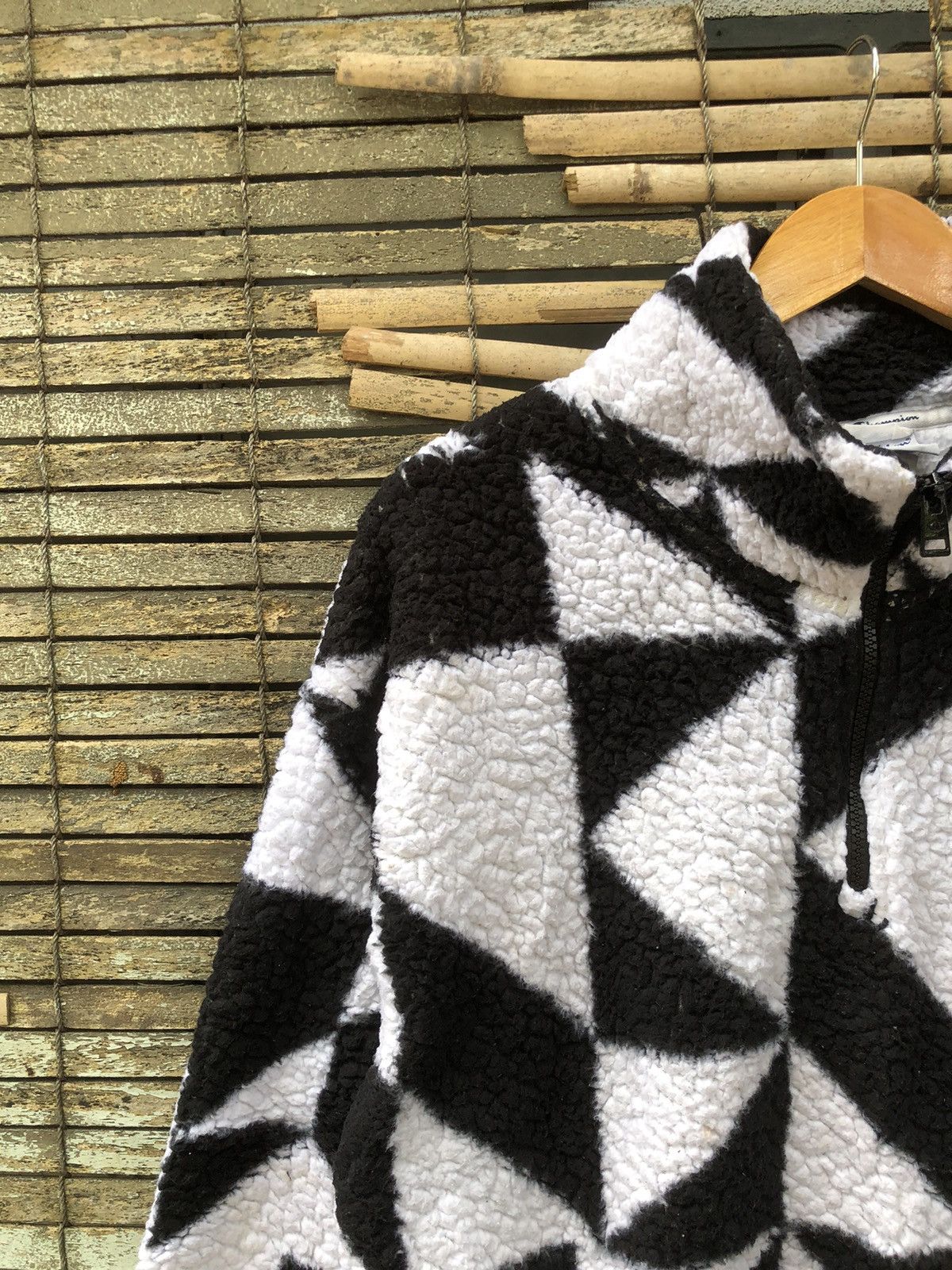 Japanese Brand × Vintage Vintage Champion Sherpa Quater Zip Fleece Sweatshirt Size US L / EU 52-54 / 3 - 10 Thumbnail