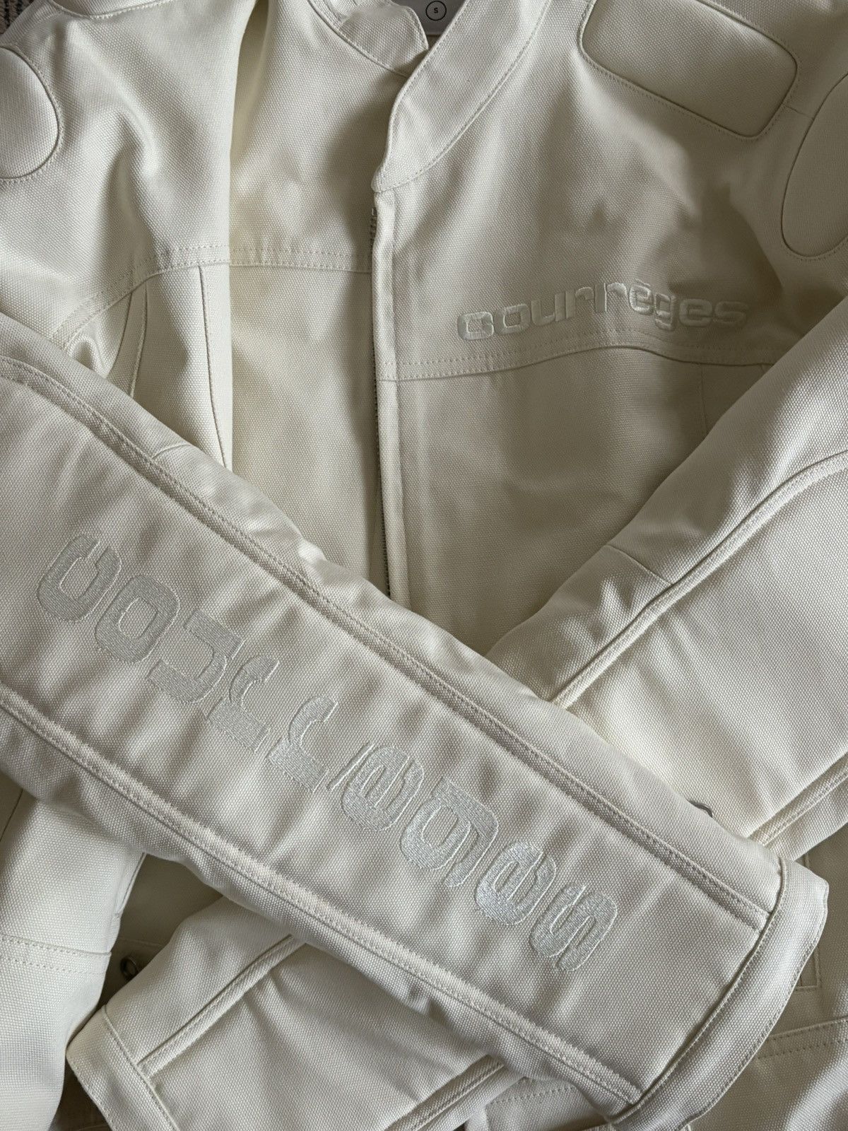 Courreges Racer Padded Cotton Moto Jacket Size US S / EU 44-46 / 1 - 6 Thumbnail
