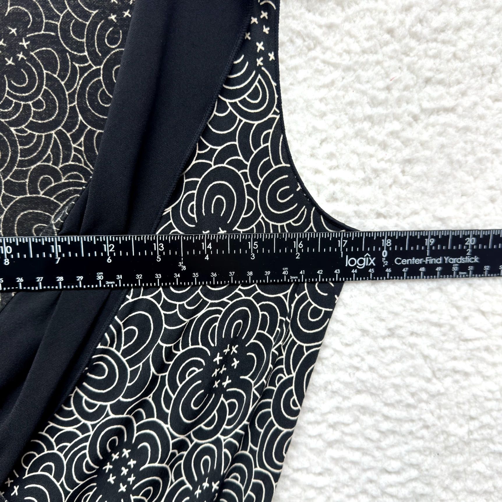 Vintage VINTAGE Y2K Max Studio Dress Small Black Pattern Slinky Stretch Corpcore Office Size S / US 4 / IT 40 - 4 Thumbnail