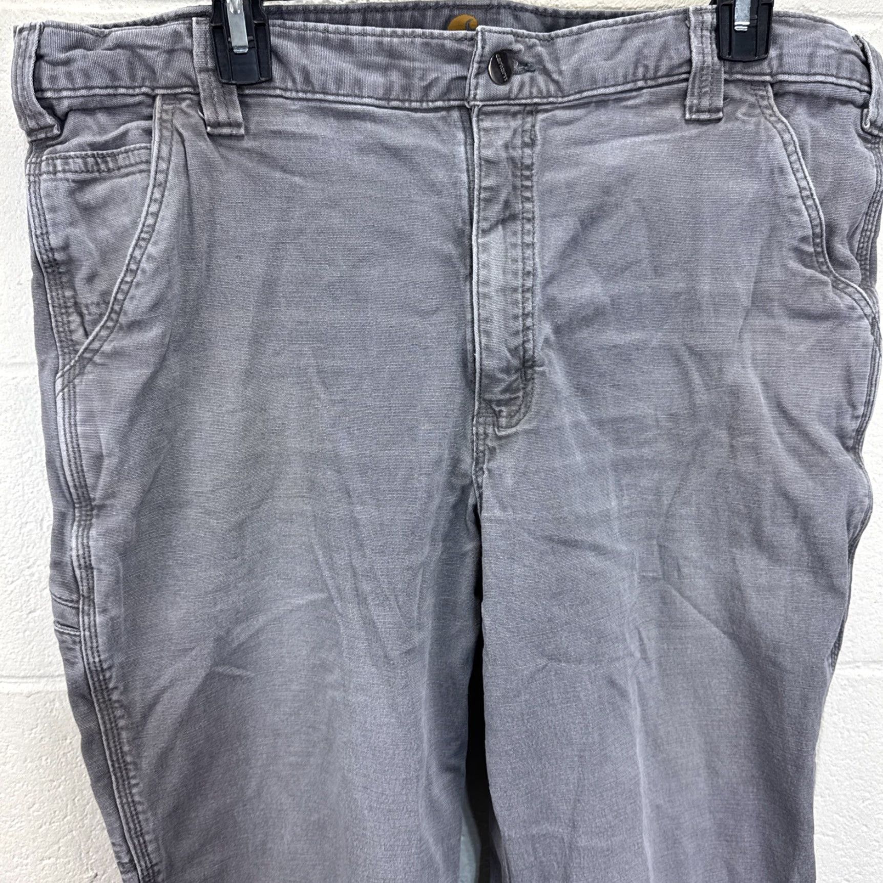 Carhartt Carhartt Mens 38x32 Relaxed Fit Gray Rugged Flex Work Pants 102291-039 Size US 38 / EU 54 - 4 Thumbnail