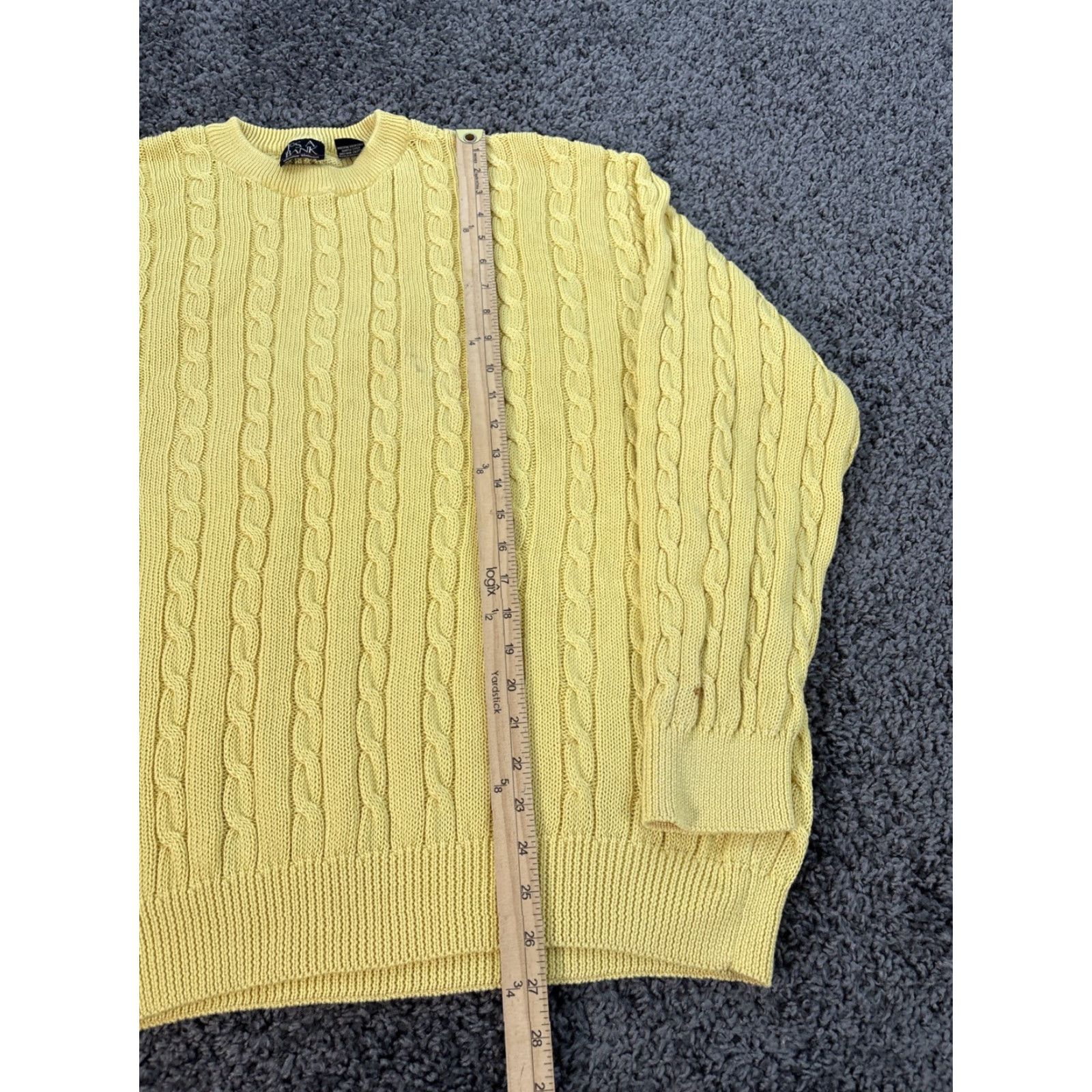 Brooks Brothers VINTAGE Brooks Brothers Sweater Mens XL Mustard Yellow 90s Crew Neck Pullover Cotton Knit Jacket? Size US XL / EU 56 / 4 - 2 Thumbnail