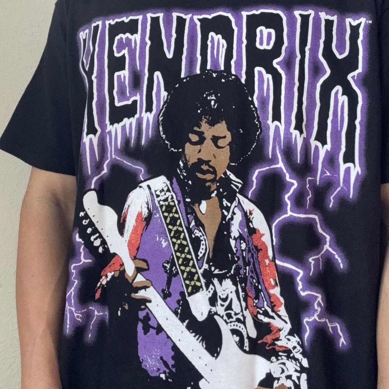 Band Tees Jimi Hendrix All Over Print Graphics Black Tee Shirt Size US M / EU 48-50 / 2 - 4 Thumbnail