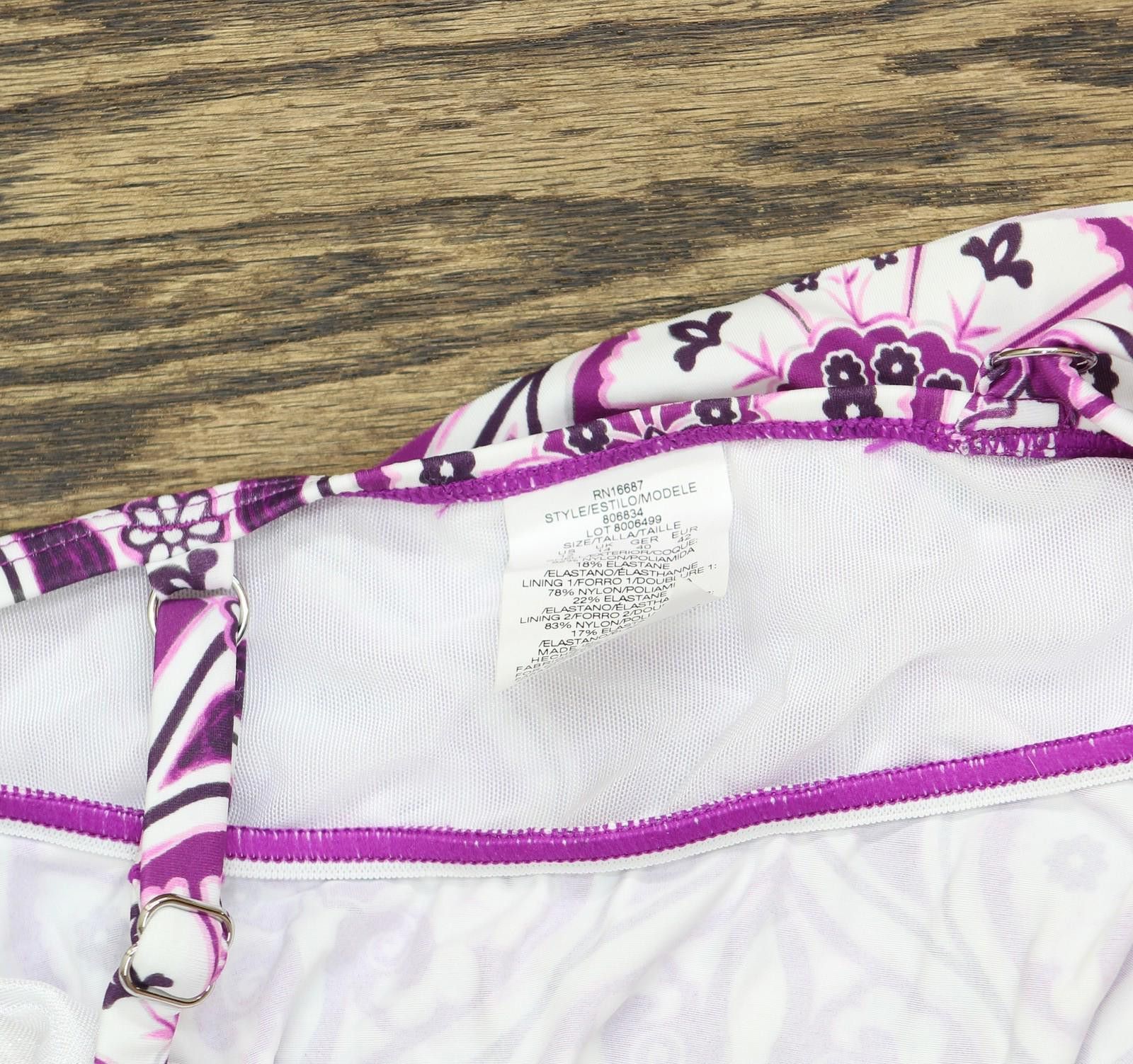 Other Nwt Swim Solutions V-neck Swim Top 806834 Magenta Purple 12 Size ONE SIZE - 5 Thumbnail
