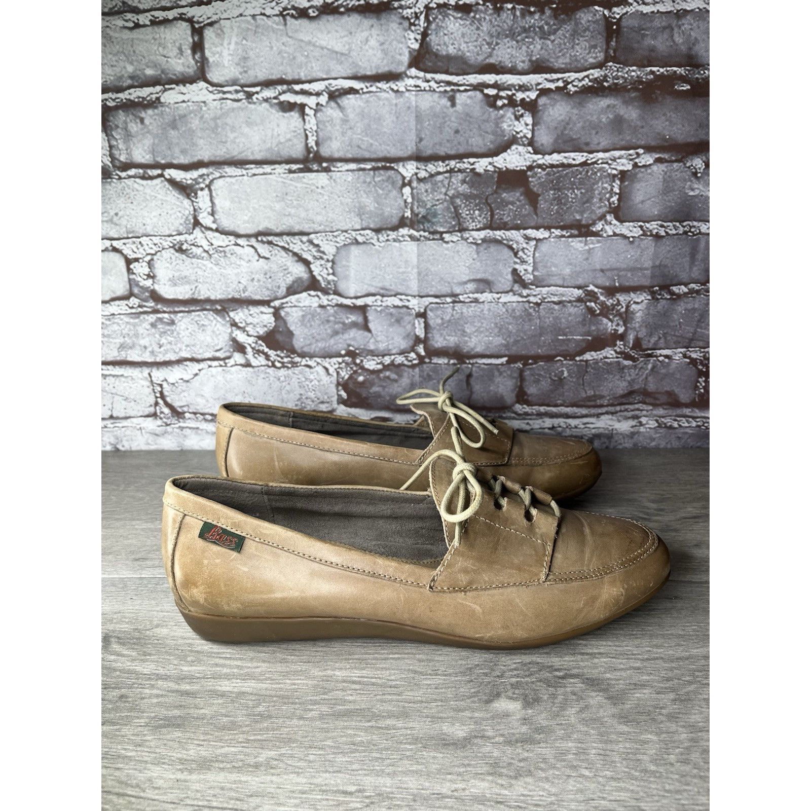Bass GH Bass & Co. Bass Carla Clay Tan Leather Oxfords Shoes Wome Size US 11 / IT 41 - 16 Thumbnail