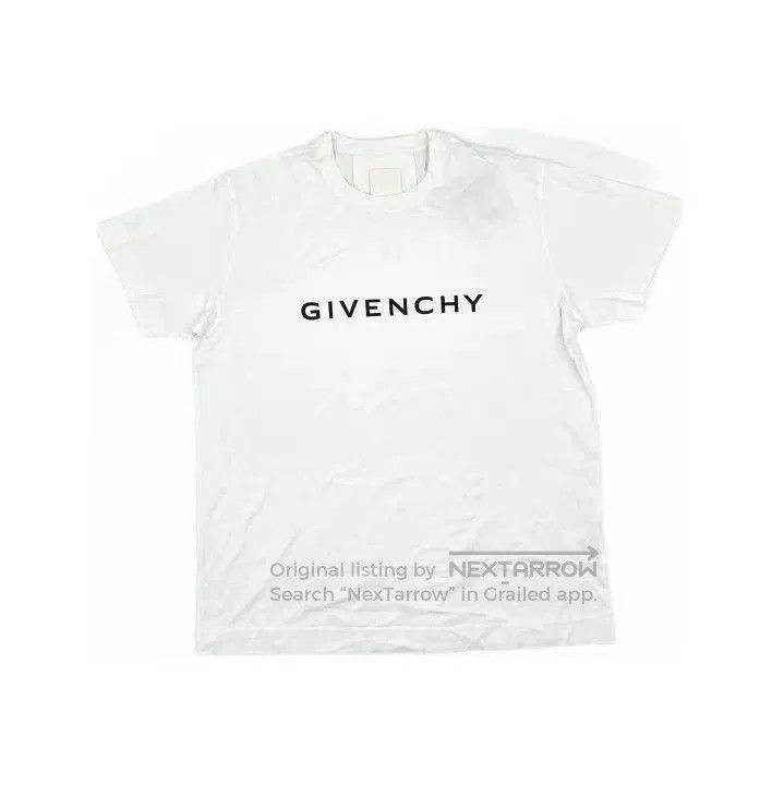 Givenchy GIVENCHY FW22 Letter Print Crew Neck Short Sleeve T-Shirt. Size US L / EU 52-54 / 3 - 2 Thumbnail