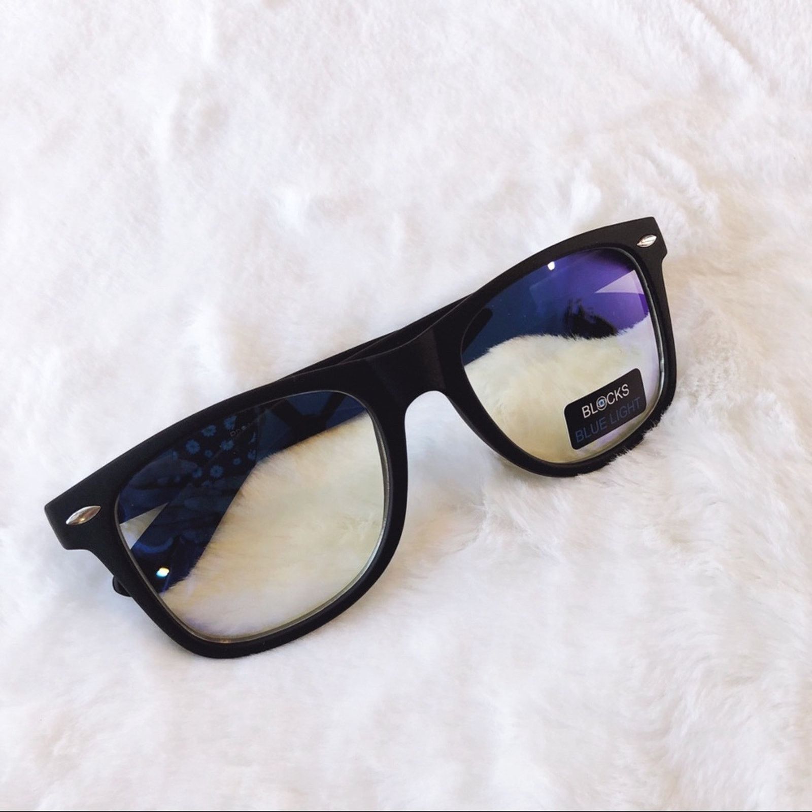 Other Brooks Matte Black Rectangle Blue Light Glasses Size ONE SIZE - 3 Thumbnail