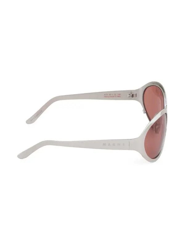 Marni o1w1db11125 Size :OS /Oval Frame Sunglasses in Silver Size ONE SIZE - 3 Thumbnail