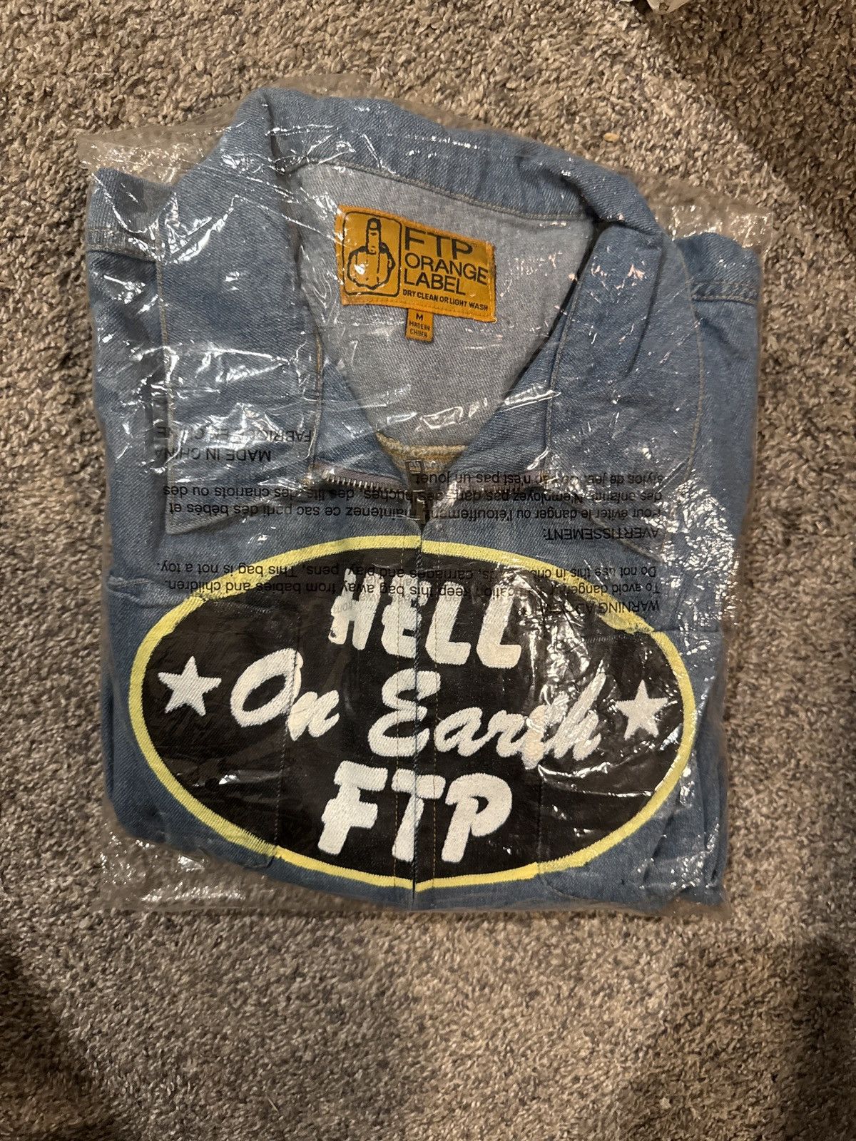 Fuck The Population UNRELEASED Hell On Earth FTP Denim Zip Up Size US M / EU 48-50 / 2 - 1 Thumbnail