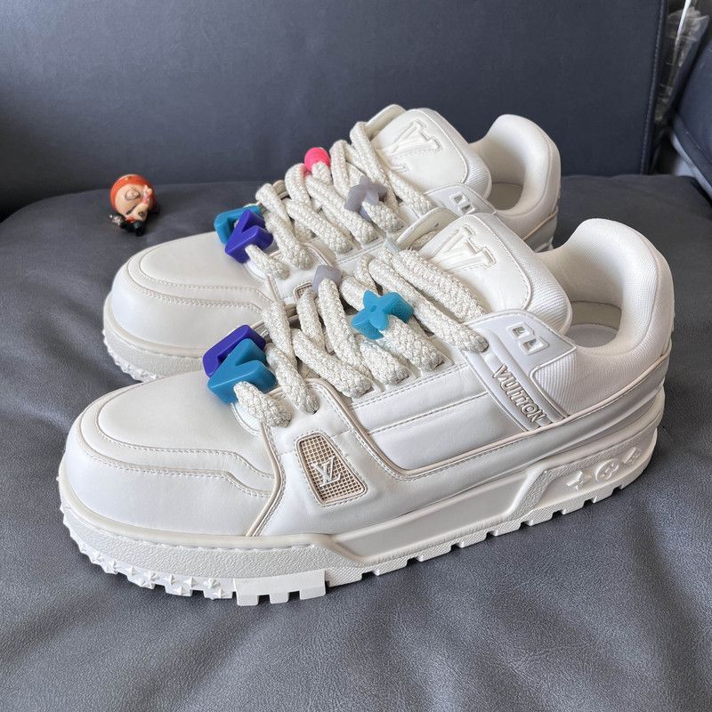 Louis Vuitton Louis Vuitton Trainer Maxi Low-Top Fashion Sneakers -2508 Size US 11 / EU 44 - 1 Thumbnail