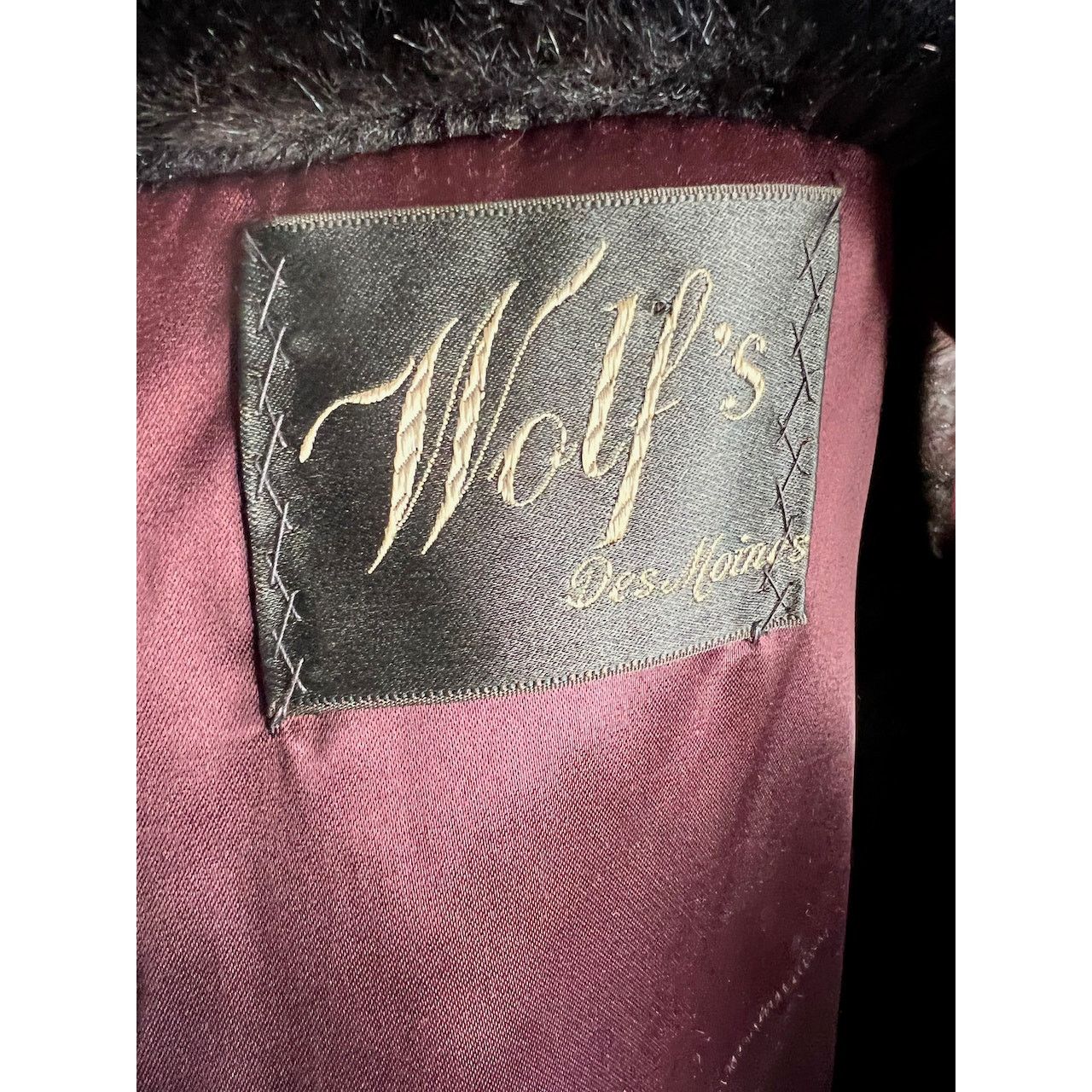 Vintage Faux fur collar vintage 60s exaggerated collar black Size L / US 10 / IT 46 - 15 Thumbnail