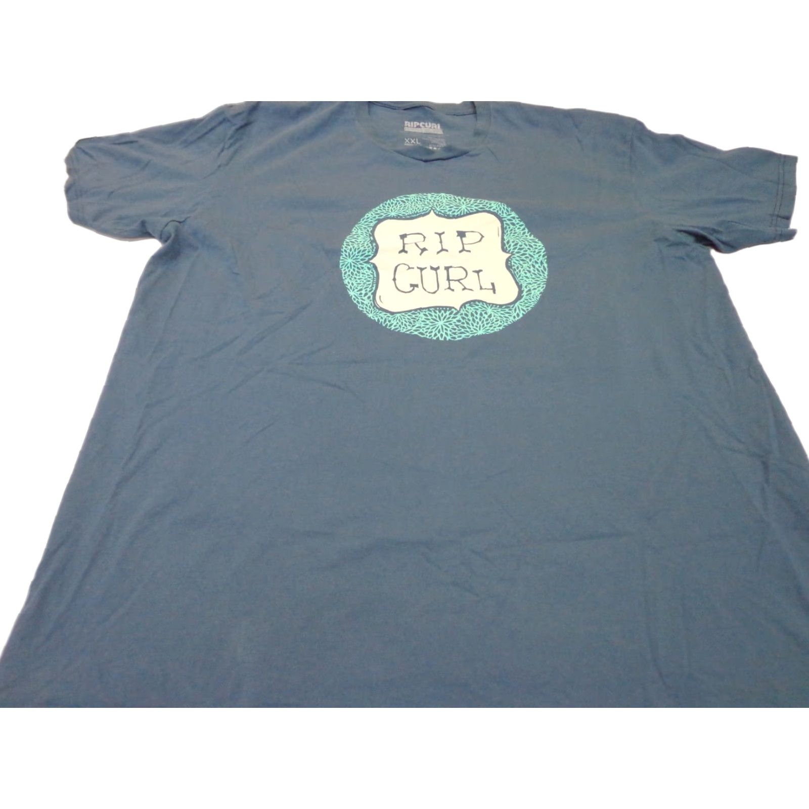 Rip Curl Rip Curl T-Shirt Blue 2XL Relaxed Fit Crew Neck Short Sleeve Graphic Print Men's Regular USA Mexico Summer Spring Fall “A Product Of The Search” Size US XXL / EU 58 / 5 - 1 Thumbnail