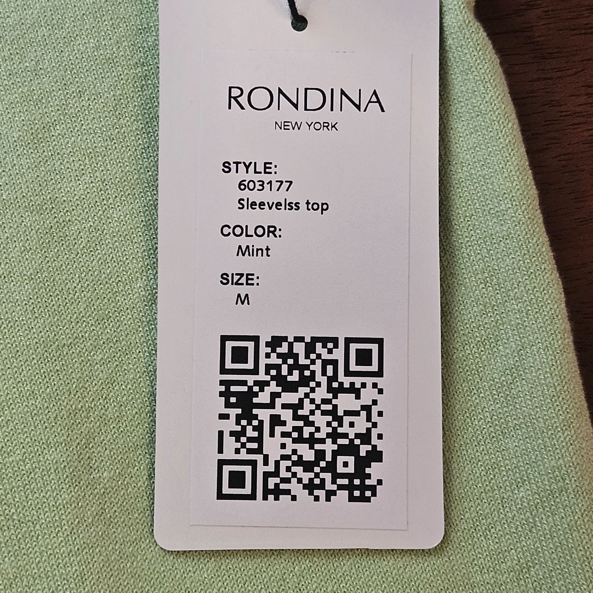 Other Rondina Women Mint Soft Sleeveless Top M Silk Cotton Clean G Size M / US 6-8 / IT 42-44 - 5 Thumbnail