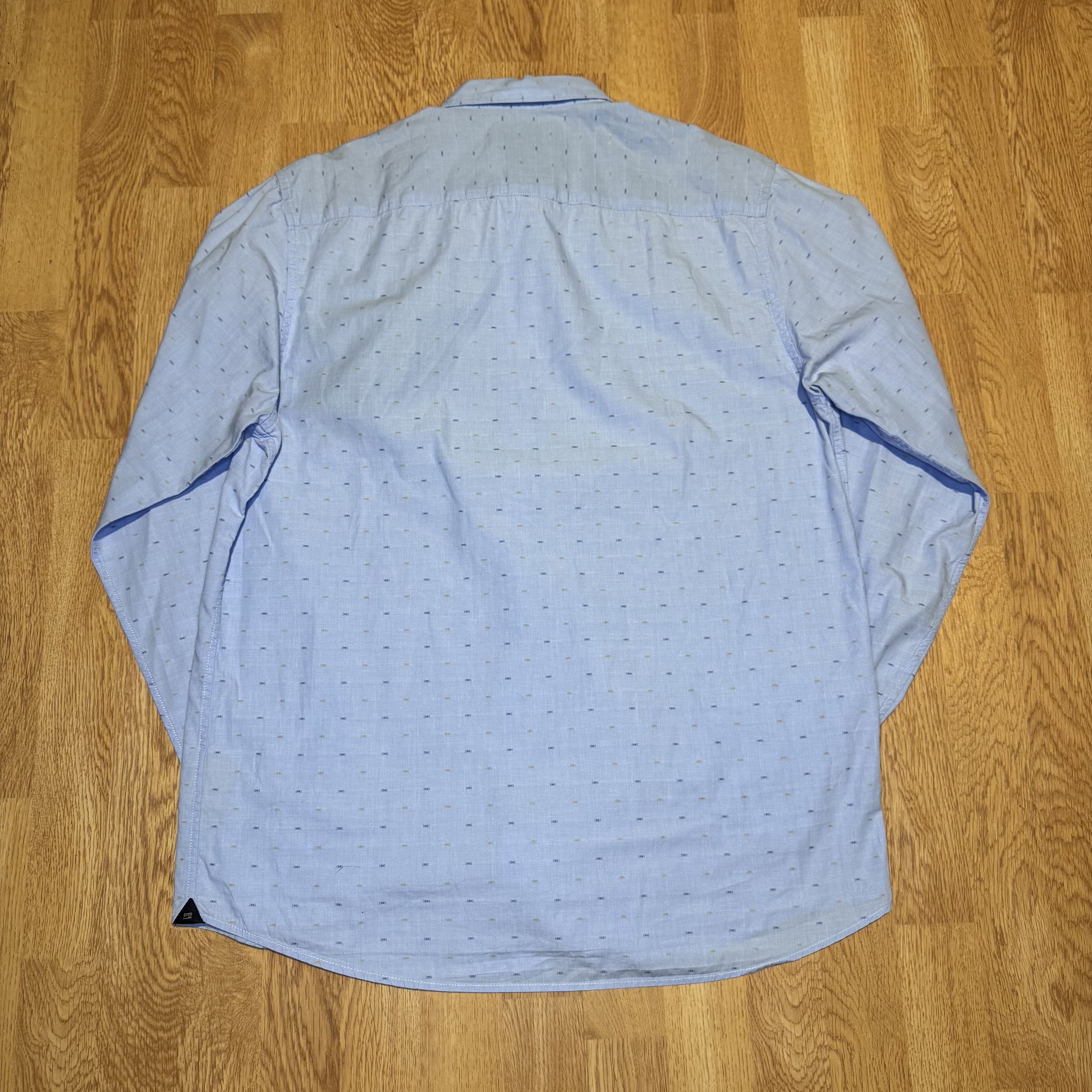 Scotch & Soda Scotch & Soda Light Blue Dotted Shirt XL Juiced Up Like New Size US XL / EU 56 / 4 - 7 Thumbnail
