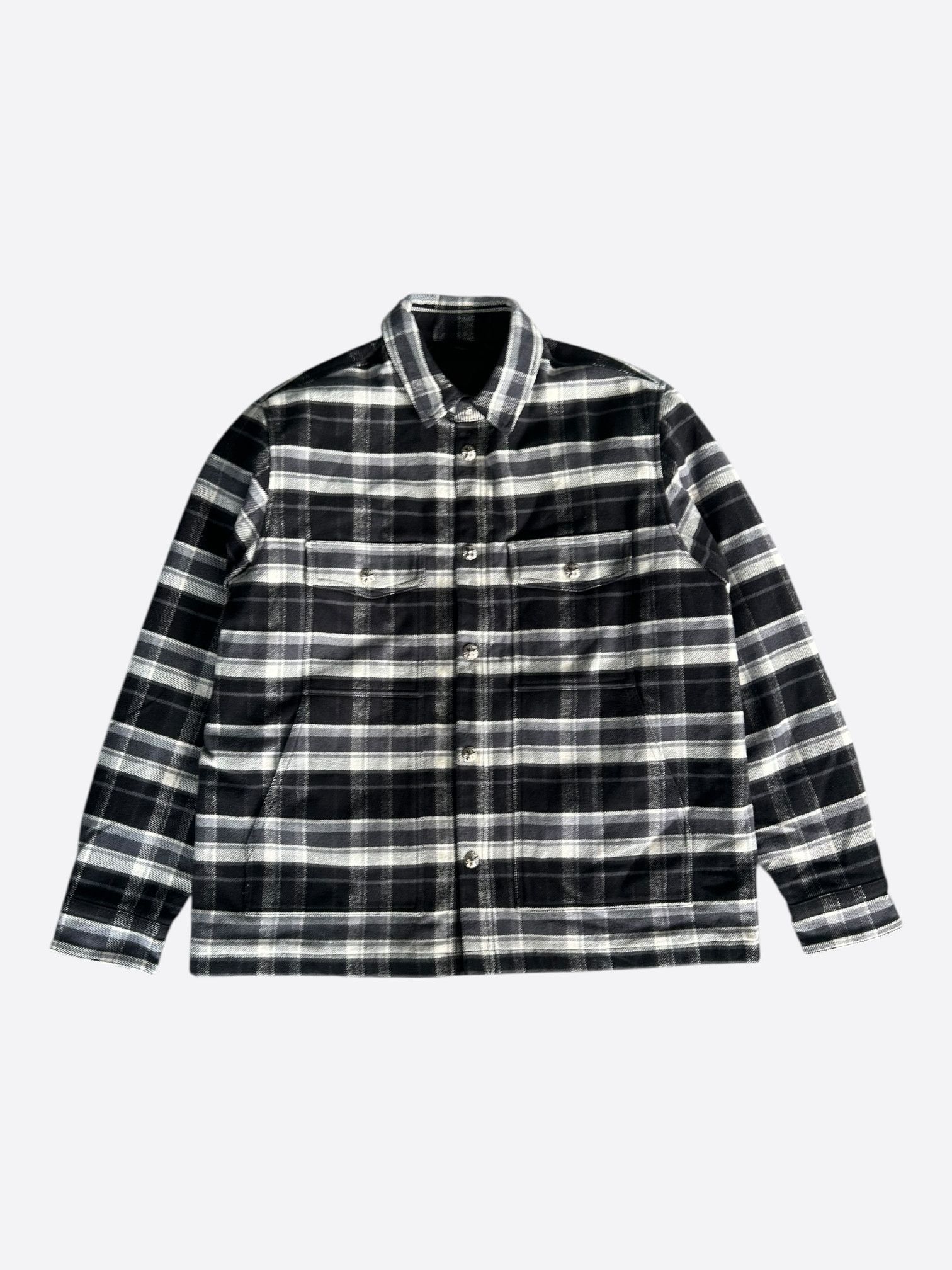 Chrome Hearts Chrome Hearts Black & Grey Plaid Jacket Size US L / EU 52-54 / 3 - 1 Thumbnail