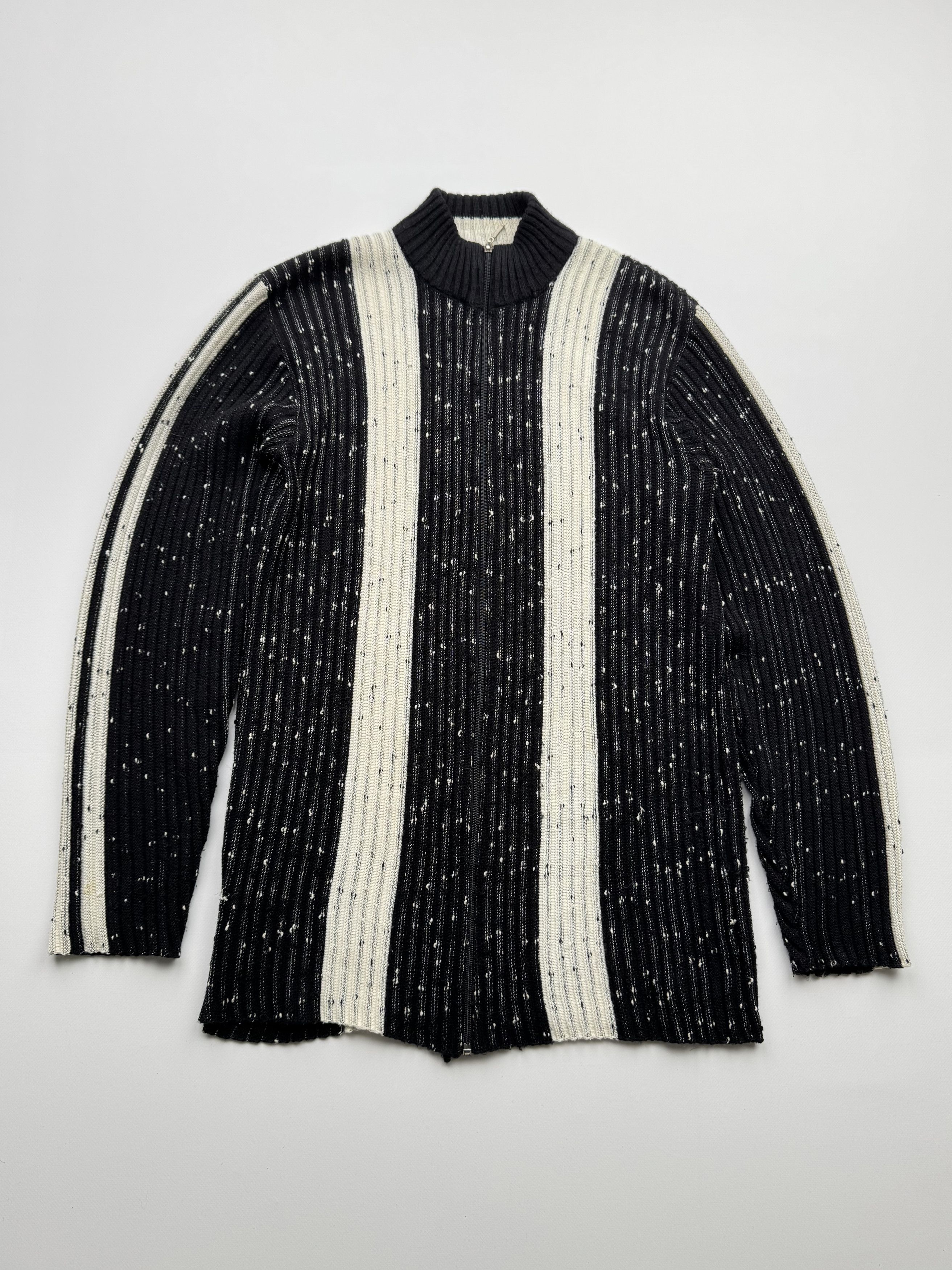 Vintage Vintage Ribbed Zipper Sweater B389(V365)E2 Size US S / EU 44-46 / 1 - 1 Thumbnail