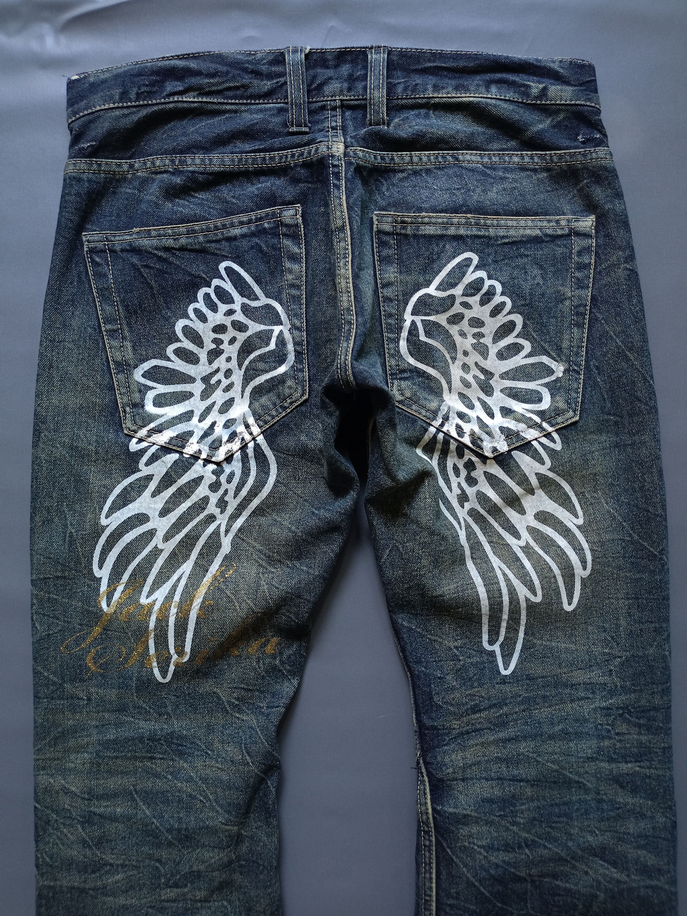 Japanese Brand 2000s Jacket Serika Flare Denim Pants style ifsixwasnine Lgb Size US 32 / EU 48 - 3 Thumbnail