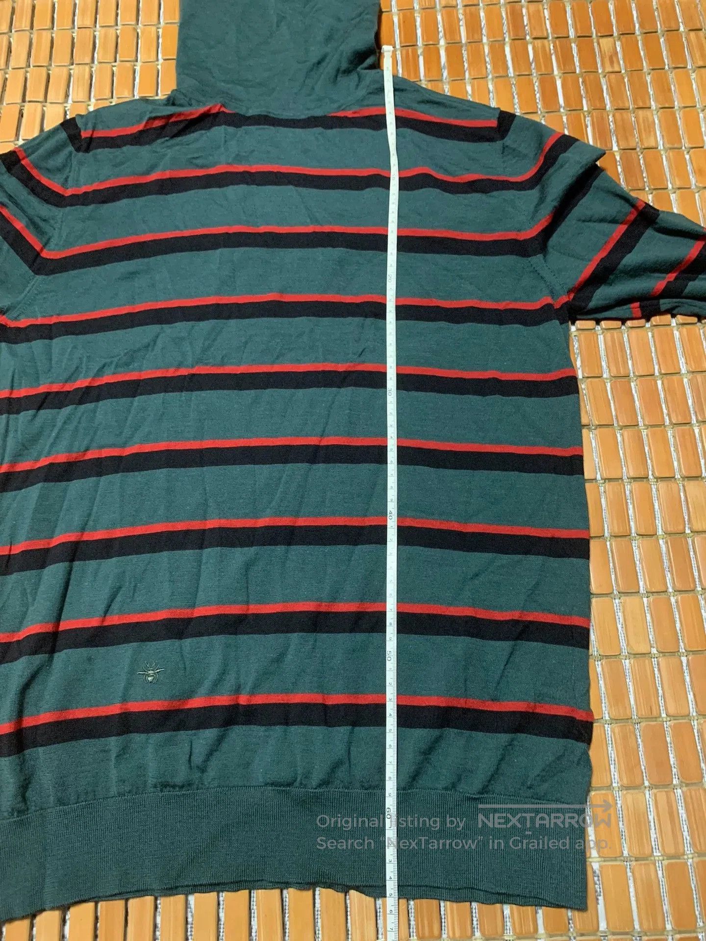 Dior Dior Striped Bee Embroidery Wool Sweater. Size US L / EU 52-54 / 3 - 8 Thumbnail