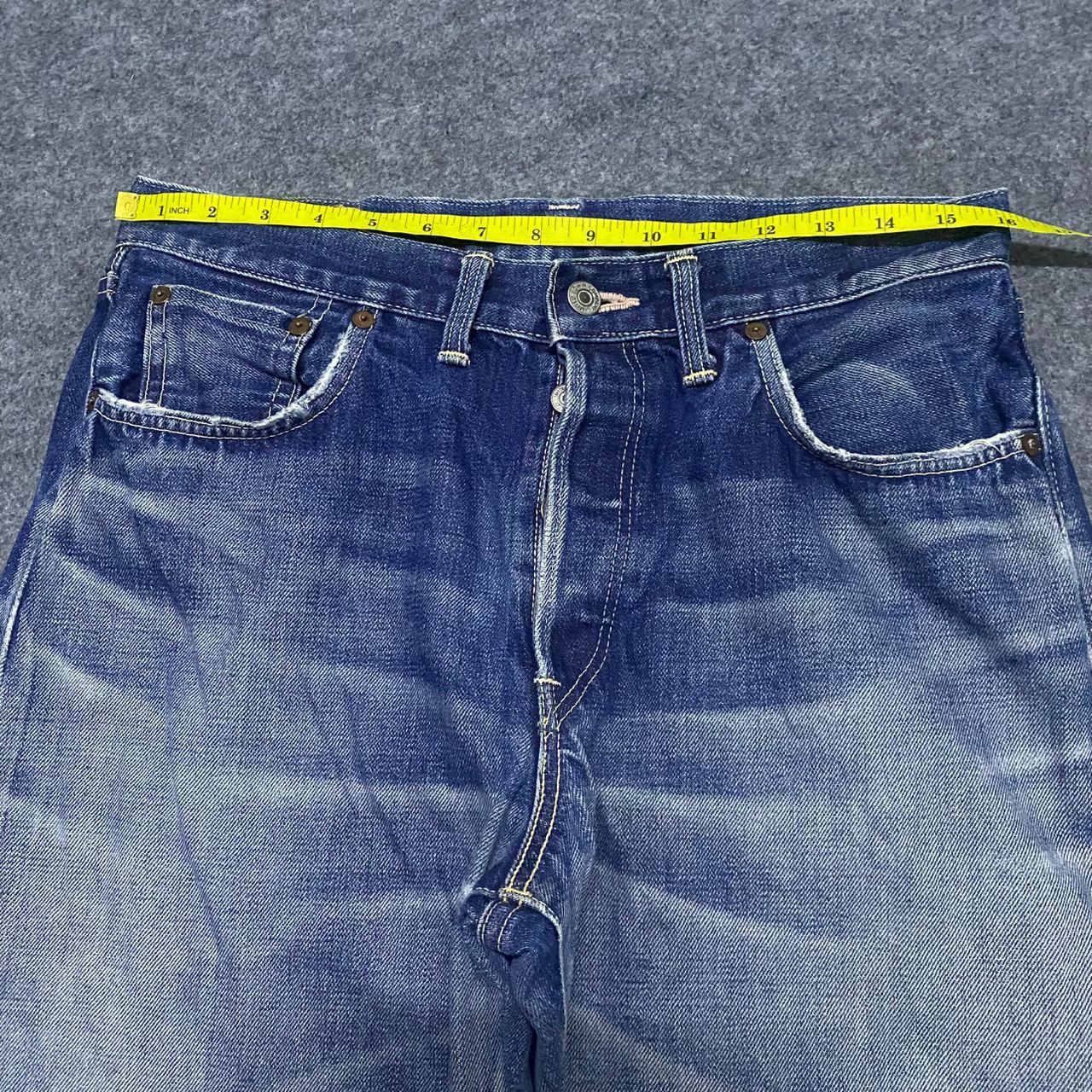 Edwin 💥Vintage Edwin Selvedge Redline Distressed Denim Size US 32 / EU 48 - 6 Thumbnail