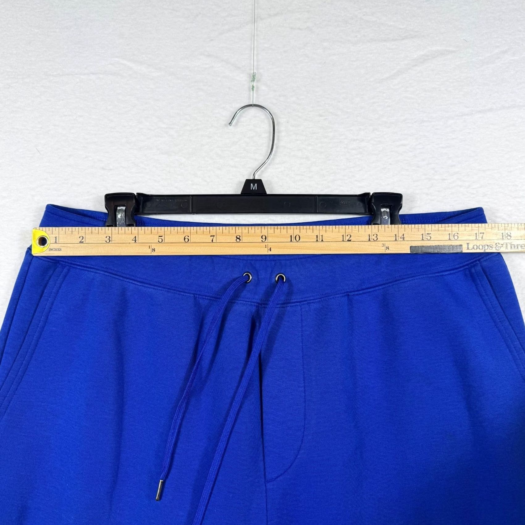 Polo Ralph Lauren Polo Ralph Lauren Mens Medium Jogger Pants Blue Knit Double Waist Drawstring Tapered Activewear Gym & Training Winter Fall Spring Size US M / EU 48-50 / 2 - 7 Thumbnail