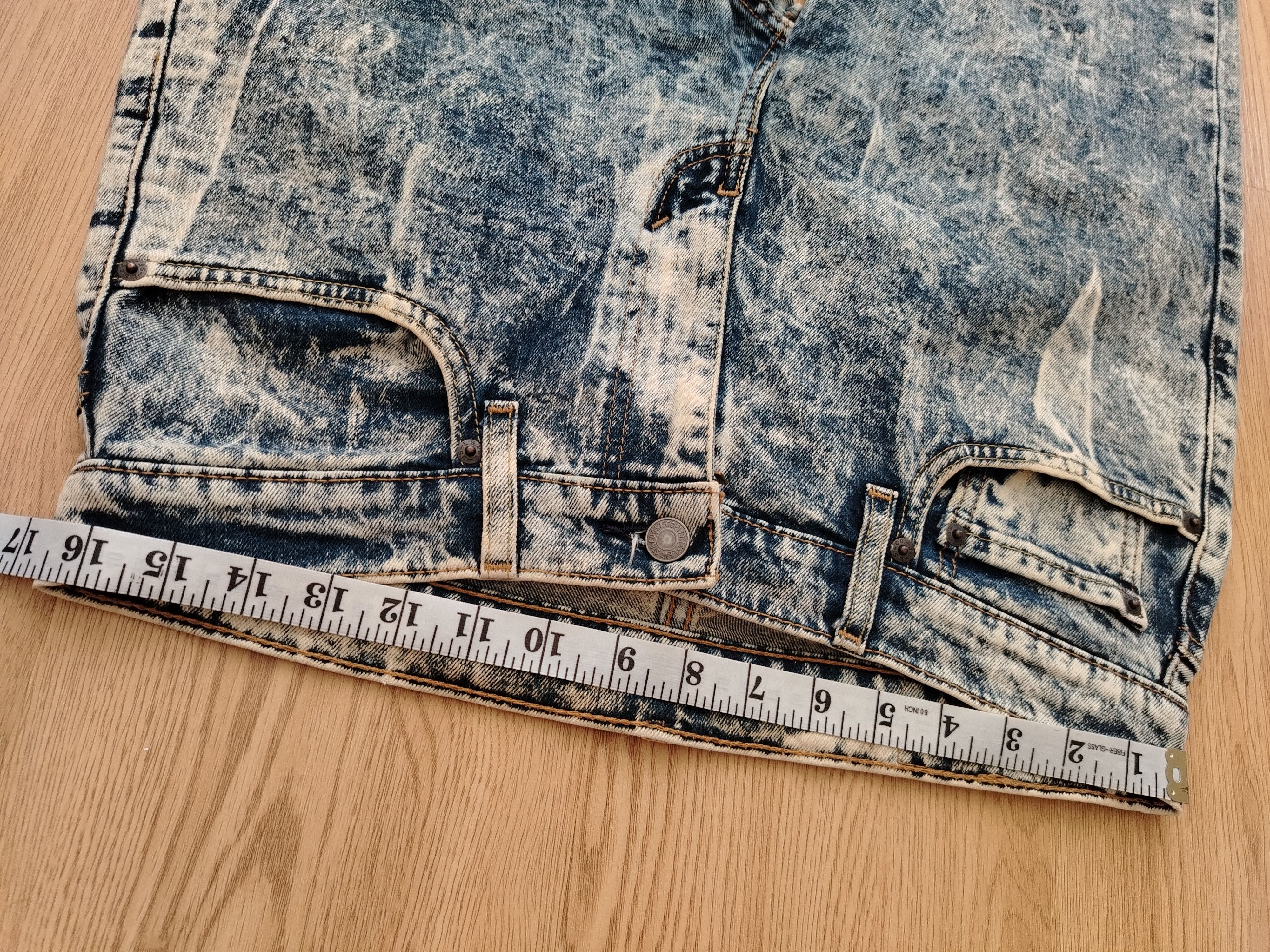 Levi's × Vintage Levis 512 Taper Jeans Acid Wash Vintage Size US 33 - 14 Thumbnail