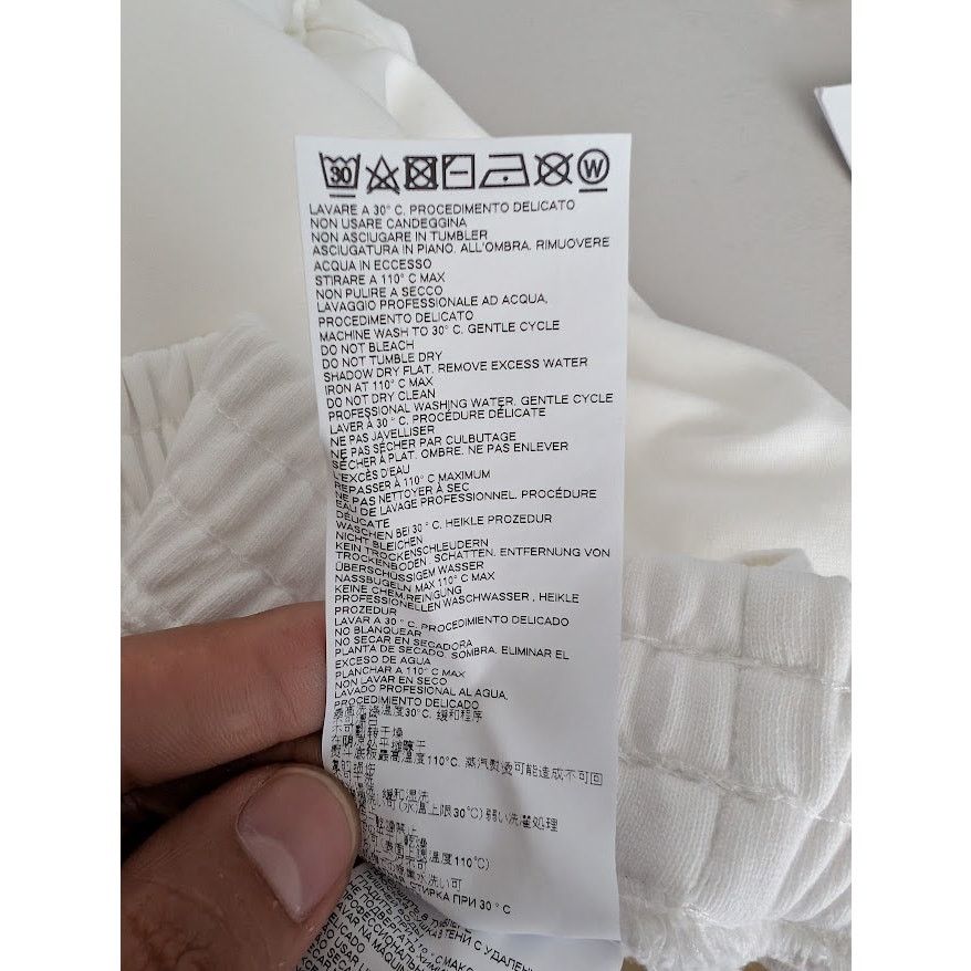 Maison Margiela o1rshd1 Men's /DUP/ MM6 Pants / Sweatpants Short in White Size US 34 / EU 50 - 14 Thumbnail
