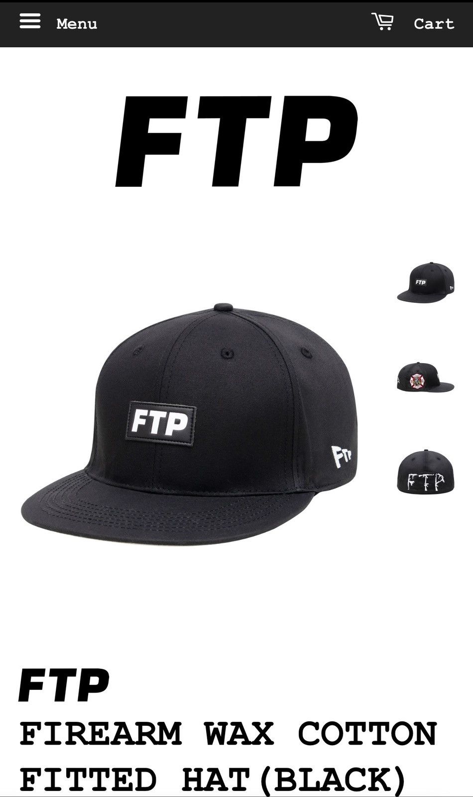 Fuck The Population FTP AK Hat Size ONE SIZE - 1 Thumbnail