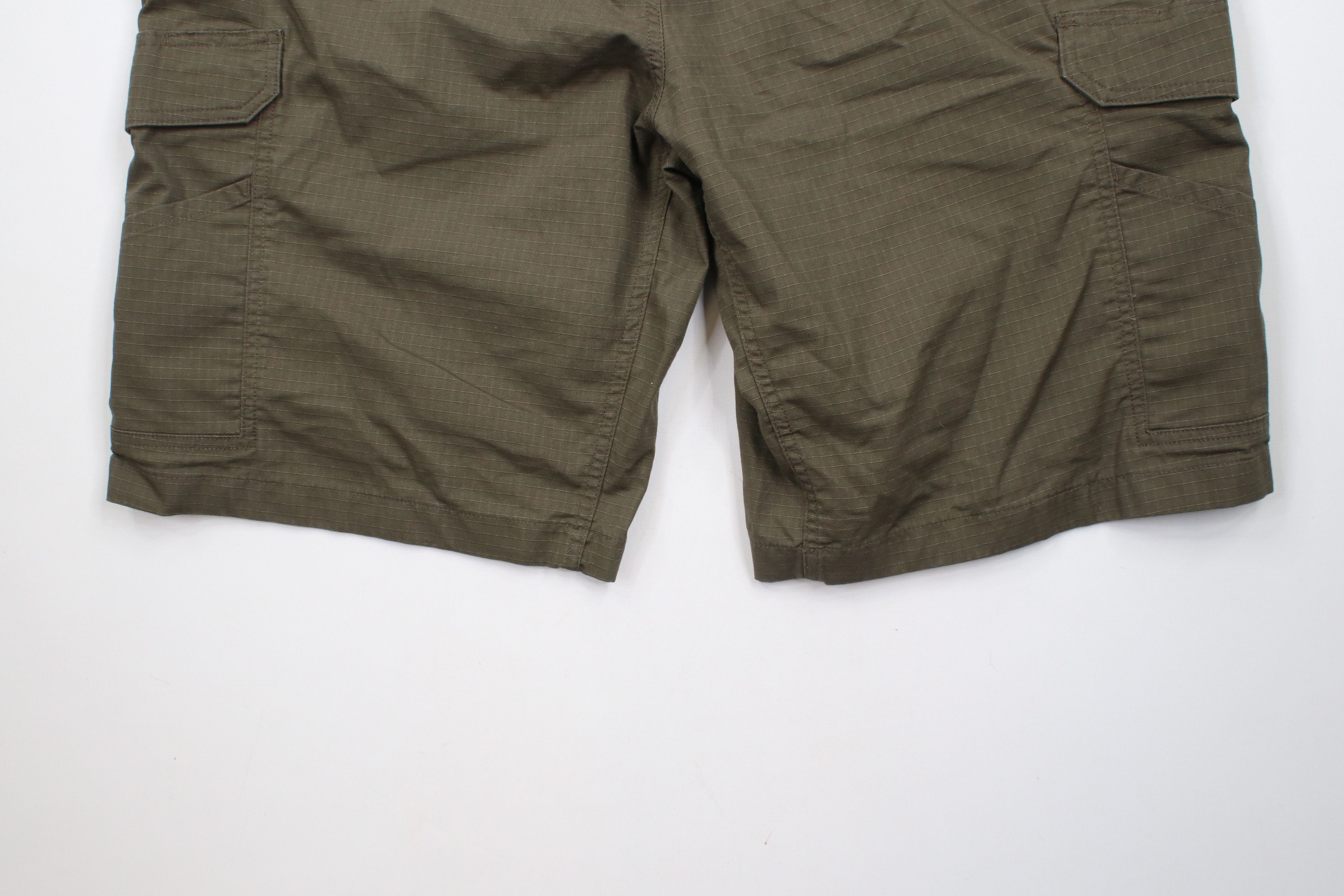Carhartt × Vintage Vintage Y2K Carhartt Relaxed Fit Ripstop Cargo Shorts Green Size US 42 / EU 58 - 10 Thumbnail