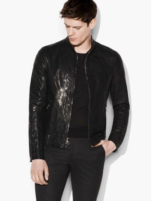 John Varvatos Rivet Studded Leather Jacket EU 50 USA 40 Size US M / EU 48-50 / 2 - 4 Thumbnail