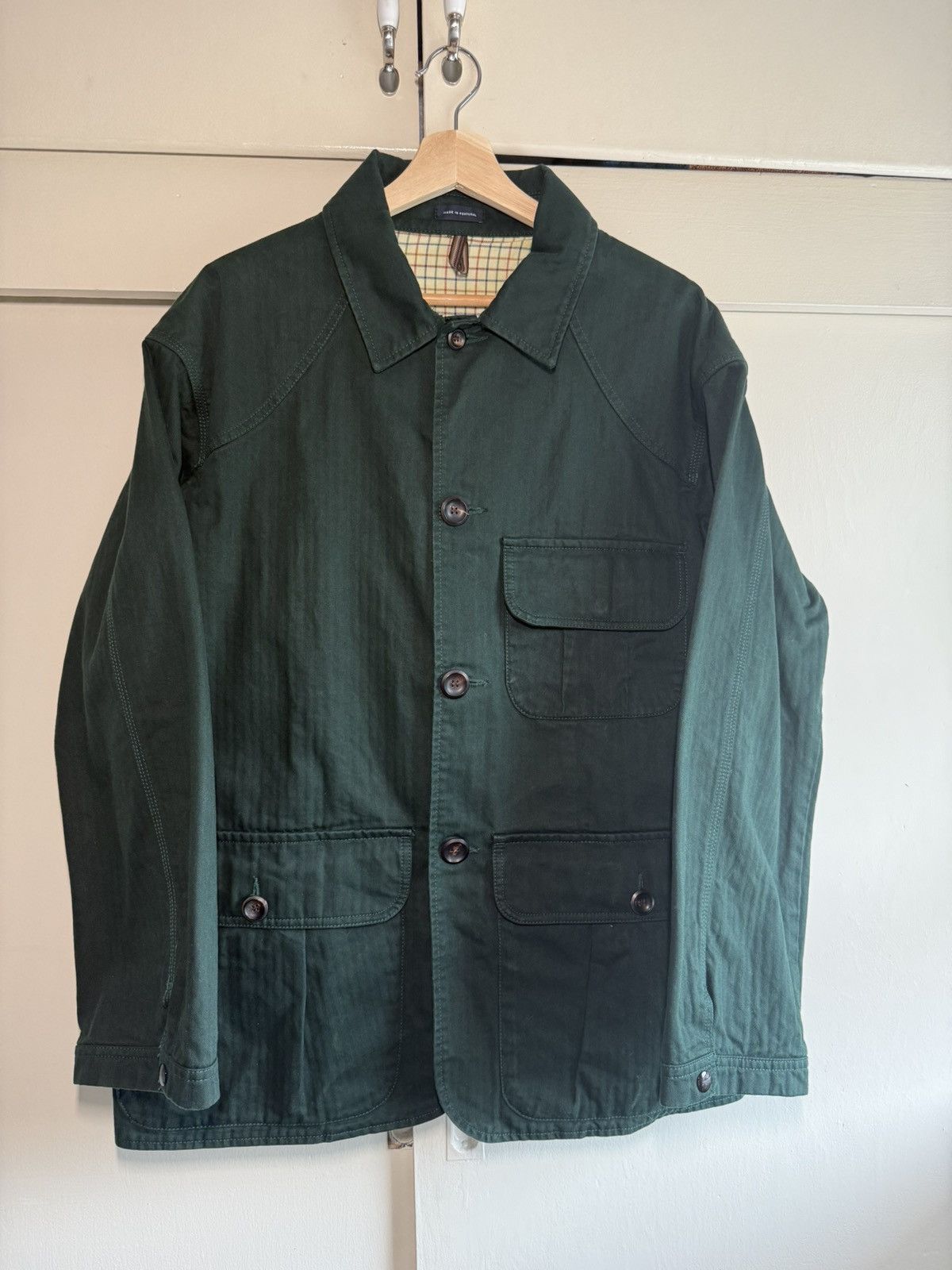 Drake's Drake’s Waxed Cotton Canvas Chasseur Jacket Size US L / EU 52-54 / 3 - 1 Thumbnail