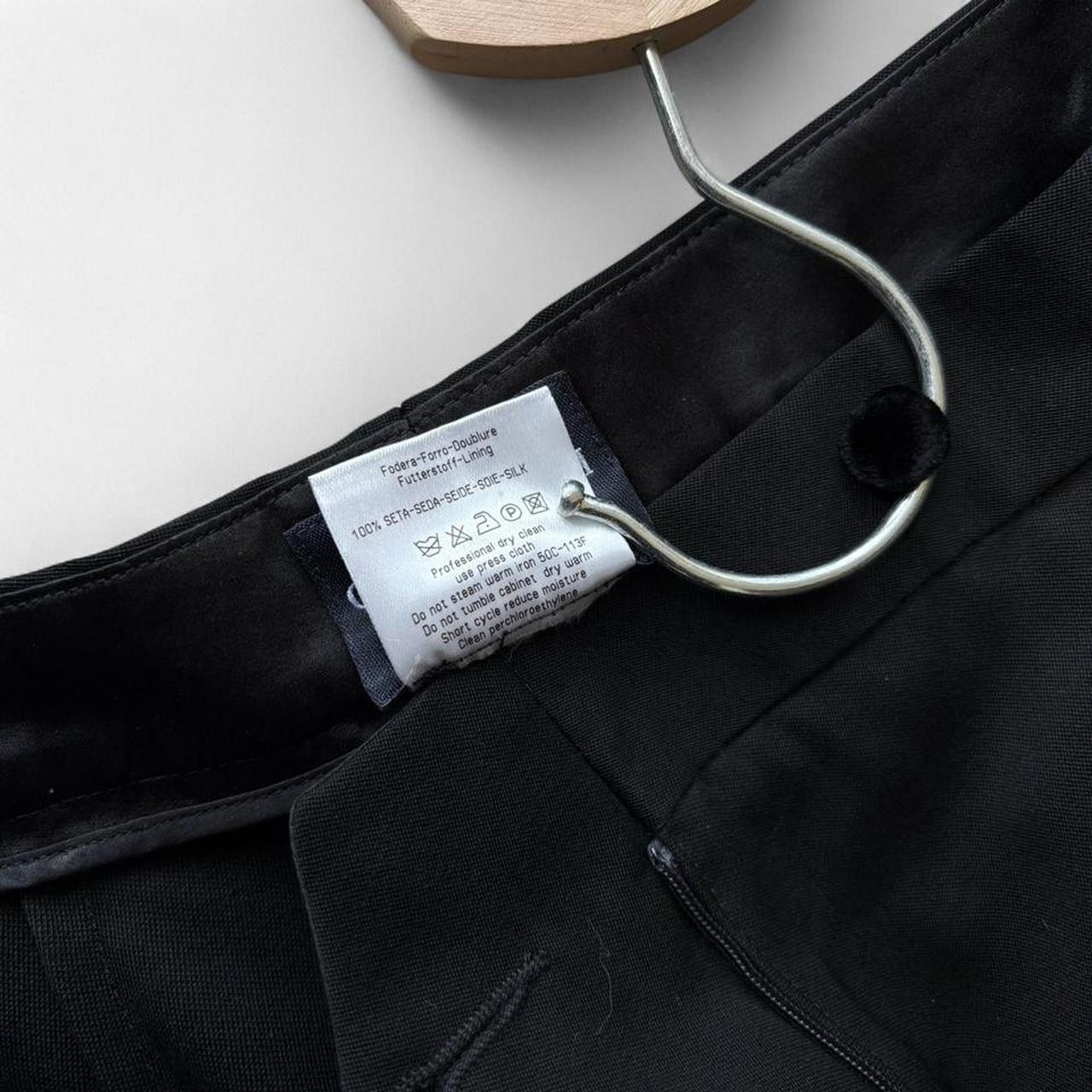 Giorgio Armani Giorgio Armani Classico SS03 Black Evening Trousers IT 38 Size 25" / US 0 / IT 36 - 5 Thumbnail