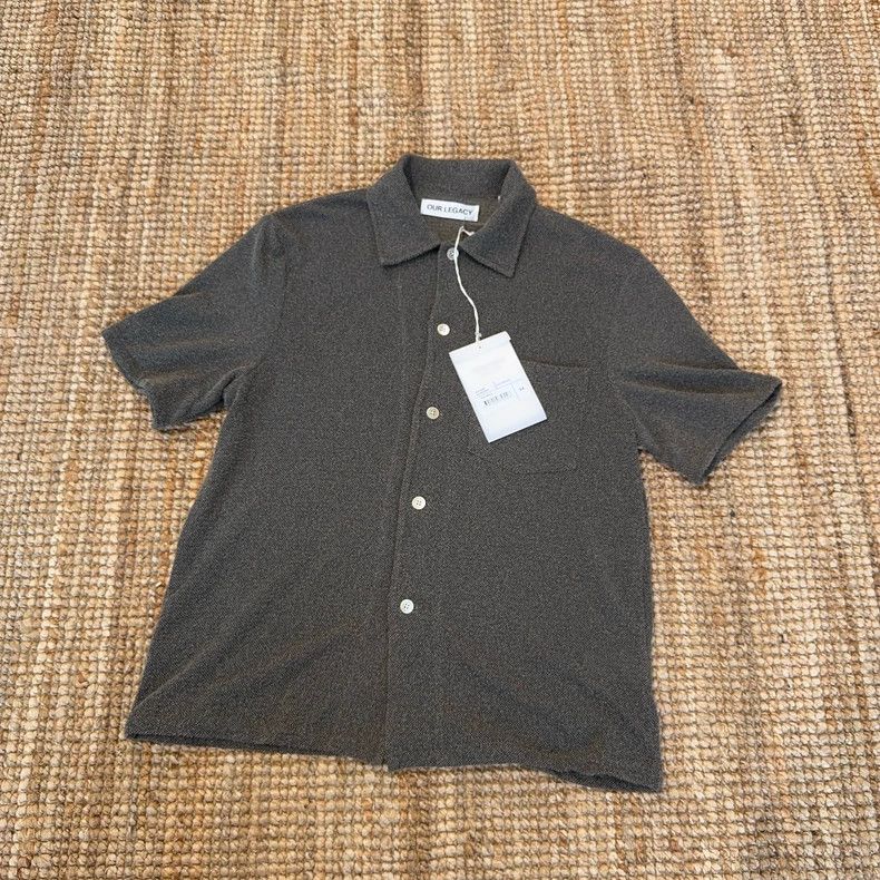 Our Legacy our legacyCotton and linen short-sleeved shirt 2505-Nextarr Size US S / EU 44-46 / 1 - 1 Thumbnail