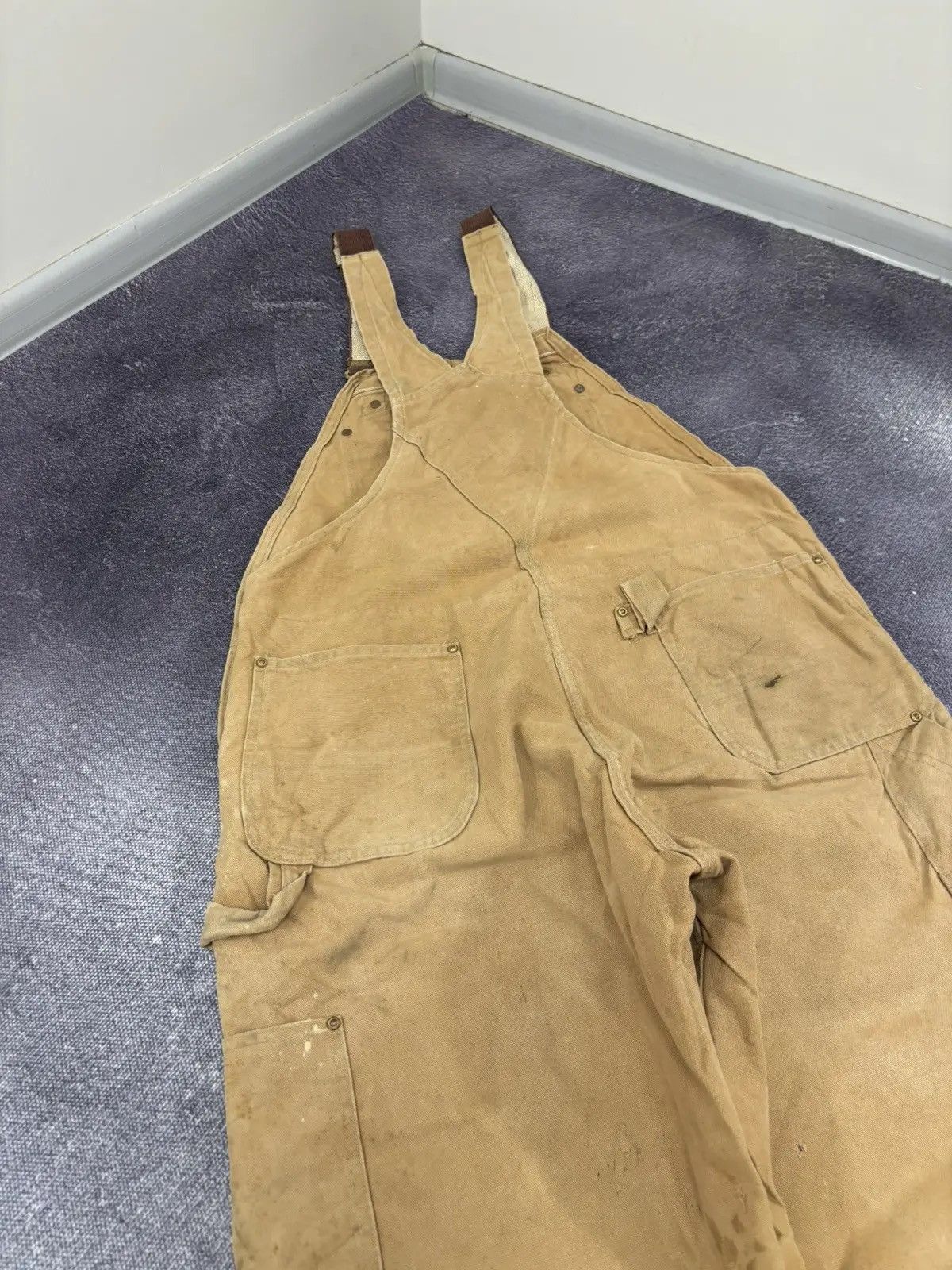 Carhartt × Vintage Vintage Carhartt Double Knee USA Workwear Dad Hype Overall Size US 40 / EU 56 - 17 Thumbnail