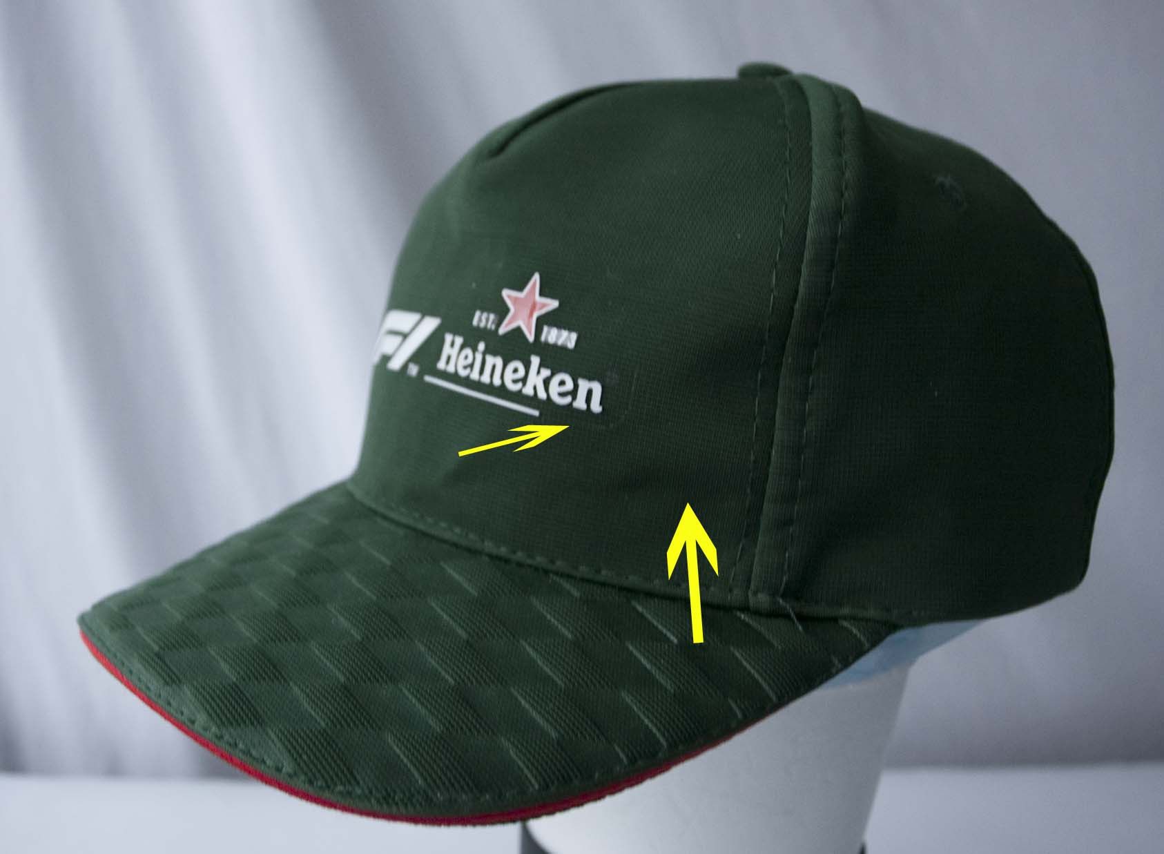 Formula 1 Heineken Beer Formula 1 Cap Hat Logo Spell Out Strap Size ONE SIZE - 2 Thumbnail