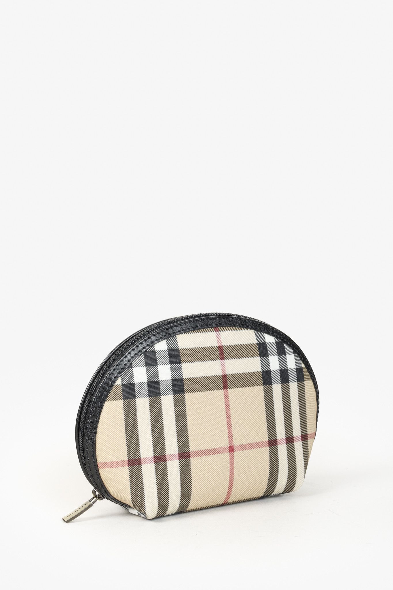 Burberry Burberry Check Canvas Zip Around Pouch Size ONE SIZE - 1 Thumbnail