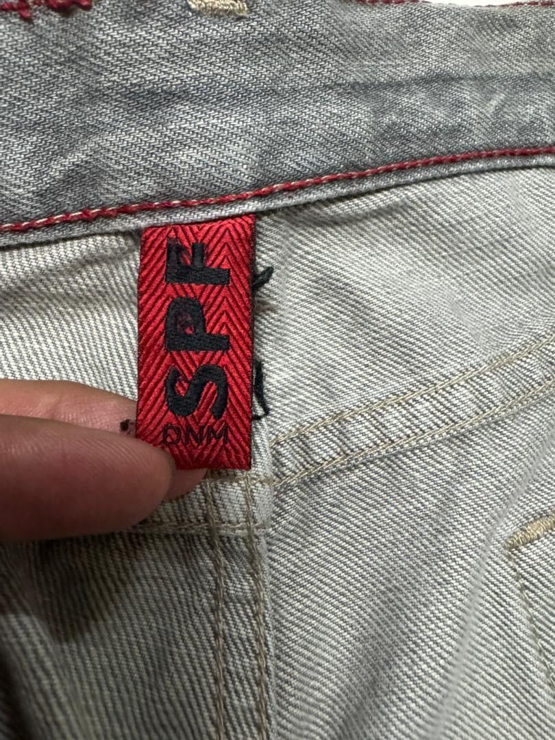 Japanese Brand FLARED 90s Style SPF Mudwash Insane Distressed Bootcut Jean Size US 36 / EU 52 - 10 Thumbnail