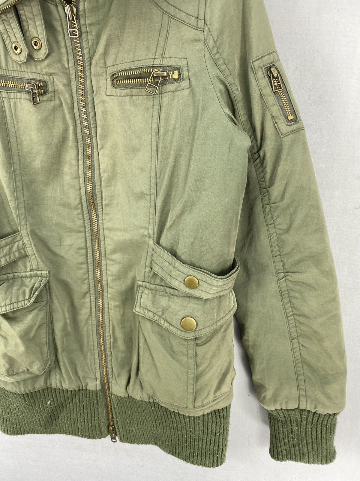 Japanese Brand Vintage Y2K Ozoc Parka Long Bomber Jacket Size XXS / US 00 / IT 34 - 3 Thumbnail
