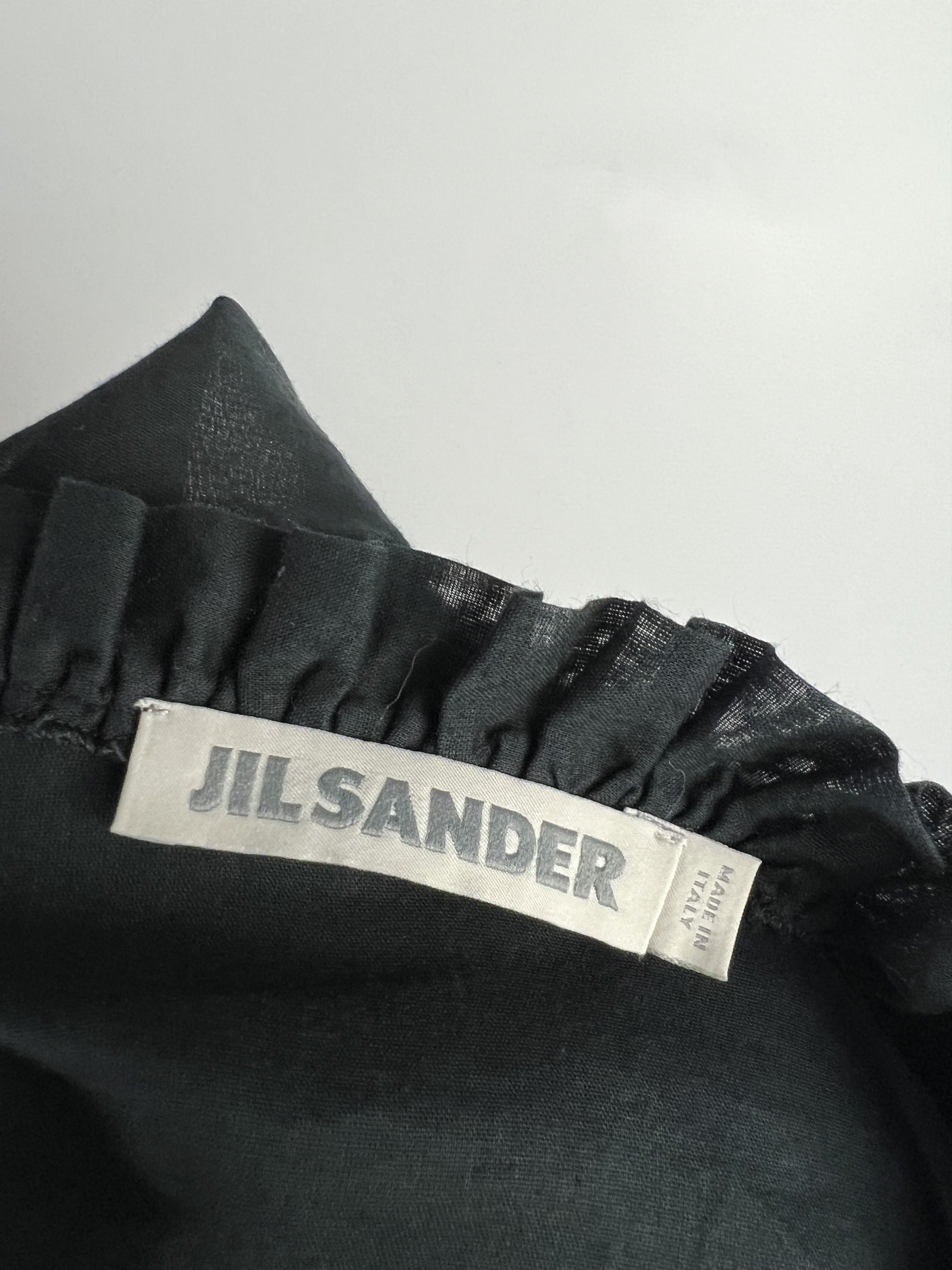 Jil Sander Jil Sander Women's Black Cotton Blouse Top Size XS/S Size S / US 4 / IT 40 - 8 Thumbnail