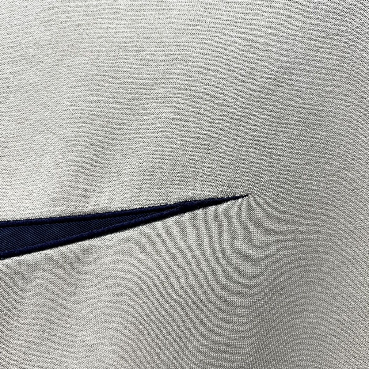 Nike Vintage Nike Beige Sweatshirt Cream Y2K Big logo Size US L / EU 52-54 / 3 - 6 Thumbnail