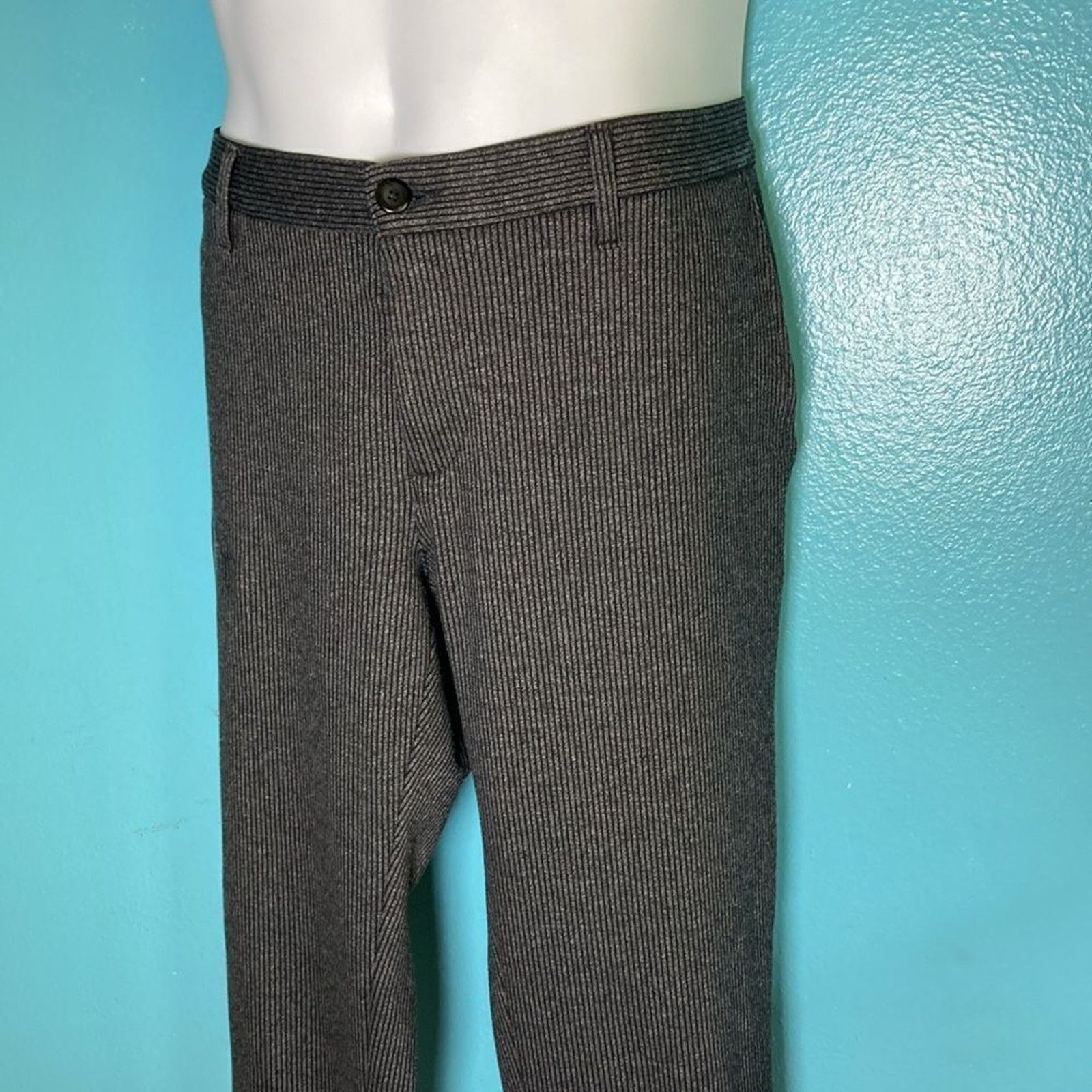 Alberto Alberto Mens Pants Size 32 X 30 Style "Rob" Stripe Jersey Size US 32 / EU 48 - 1 Thumbnail