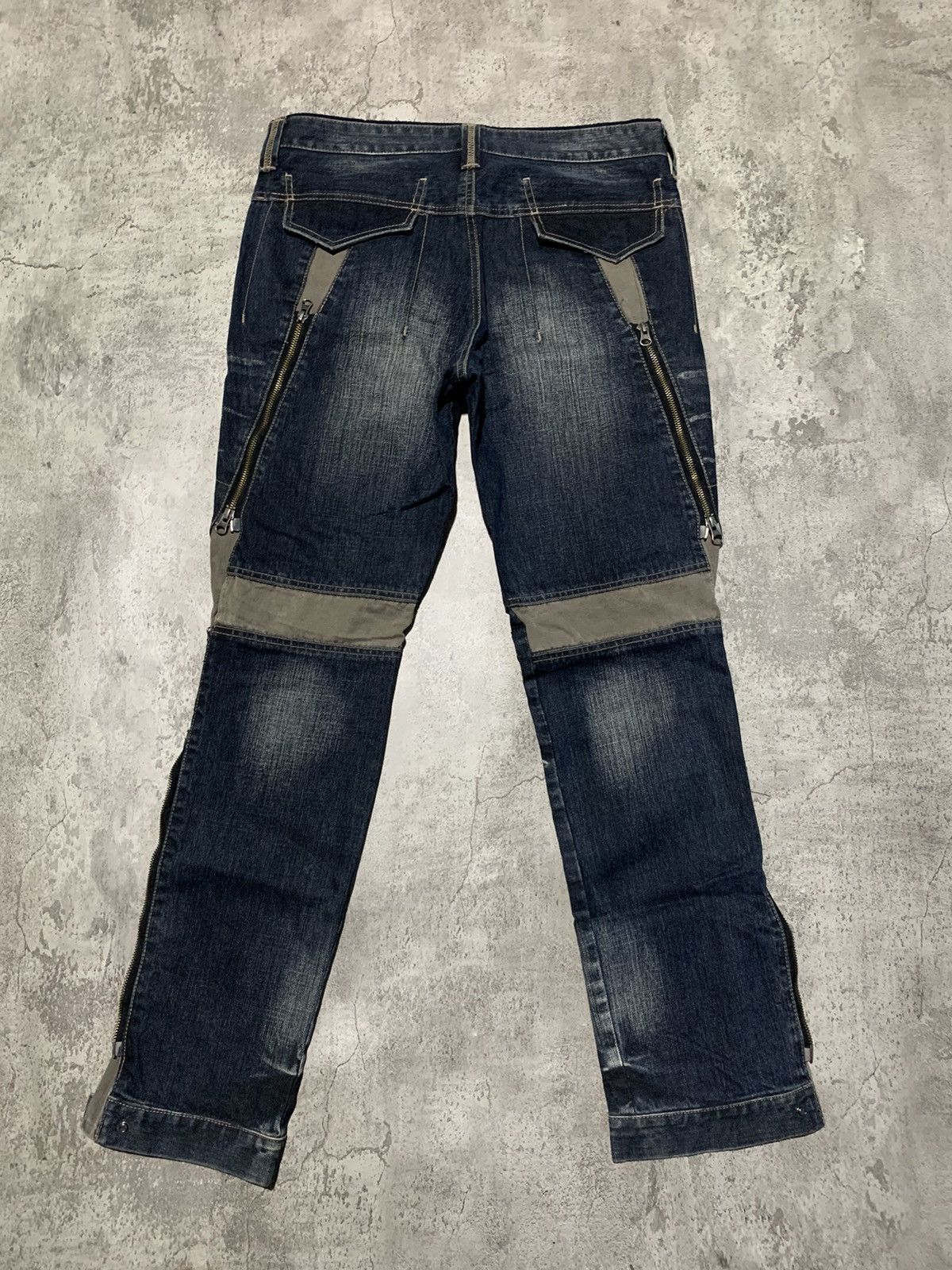 PPFM PPFM japan multizipper convertible punk jeans 32x32 Size US 32 / EU 48 - 2 Thumbnail