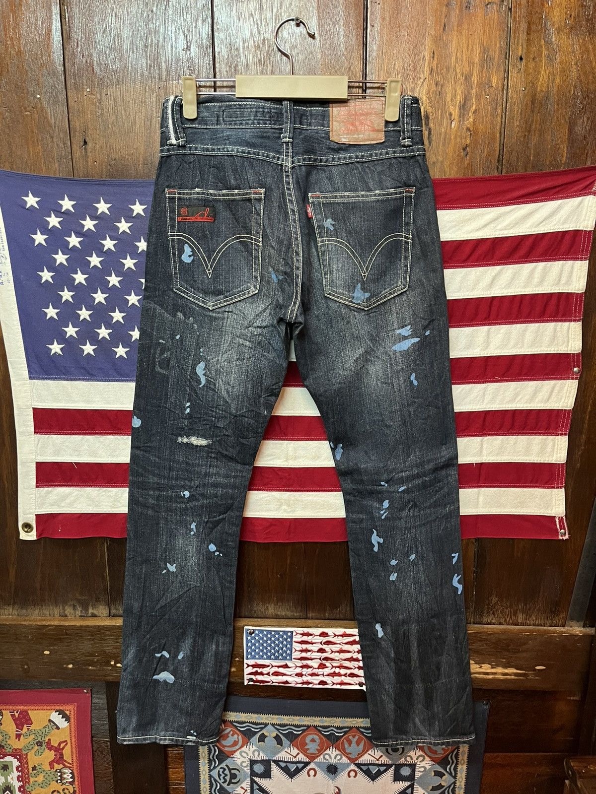 Levi's Vintage Y2K Levis X Clot Collaboration Denim Size US 29 - 10 Thumbnail