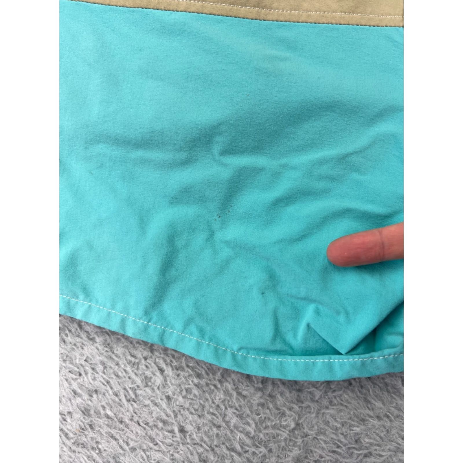 Patagonia Patagonia Shorts Womens 0 Teal Beige Nylon Blend Stretch Double Button Pockets Size 25" / US 0 / IT 36 - 3 Thumbnail
