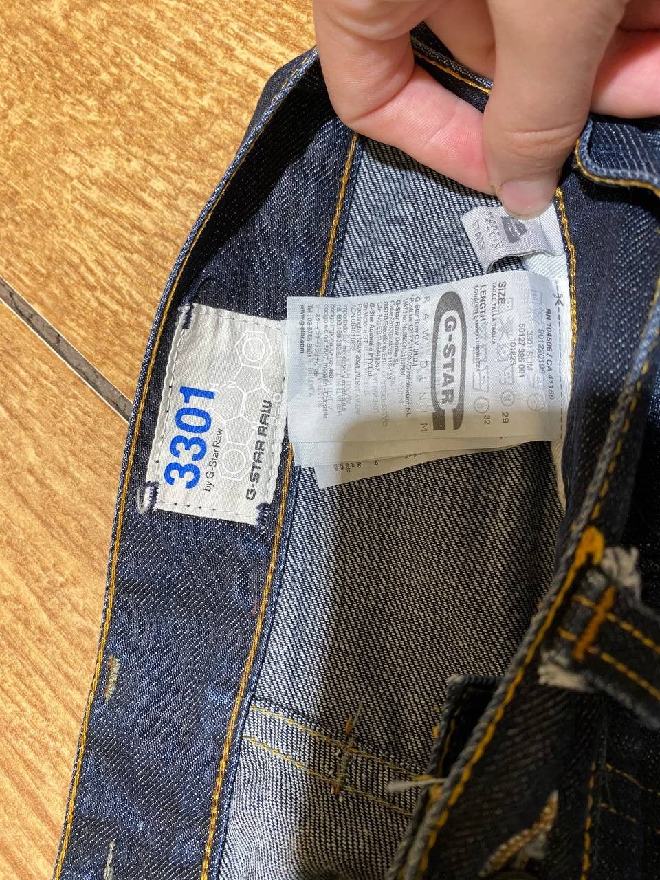 G-Star G-Star Raw 3301 Denim Jeans Size US 29 - 2 Thumbnail