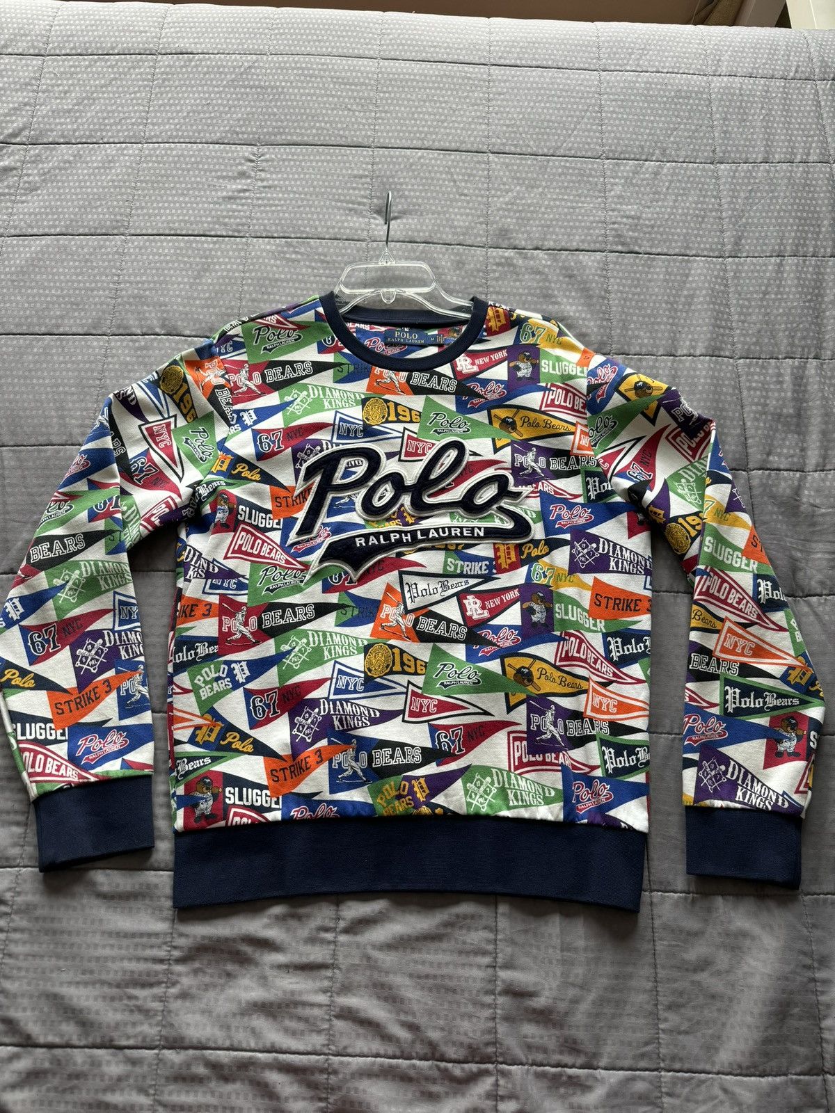 Polo Ralph Lauren rl polo sweater baseball team flags Size US M / EU 48-50 / 2 - 1 Thumbnail