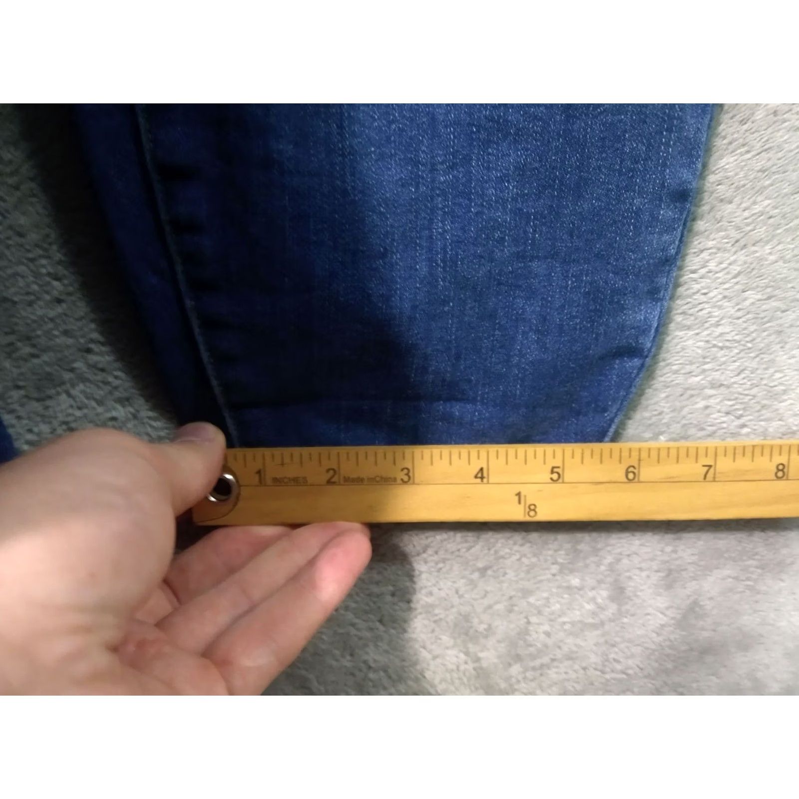 Vintage Judy Blue Jeans Womens 20W Denim Skinny Fit High Rise Stretch Distressed Jeans Womens Size 20W Blue 5-Pocket Size 42" / US 20 - 6 Thumbnail