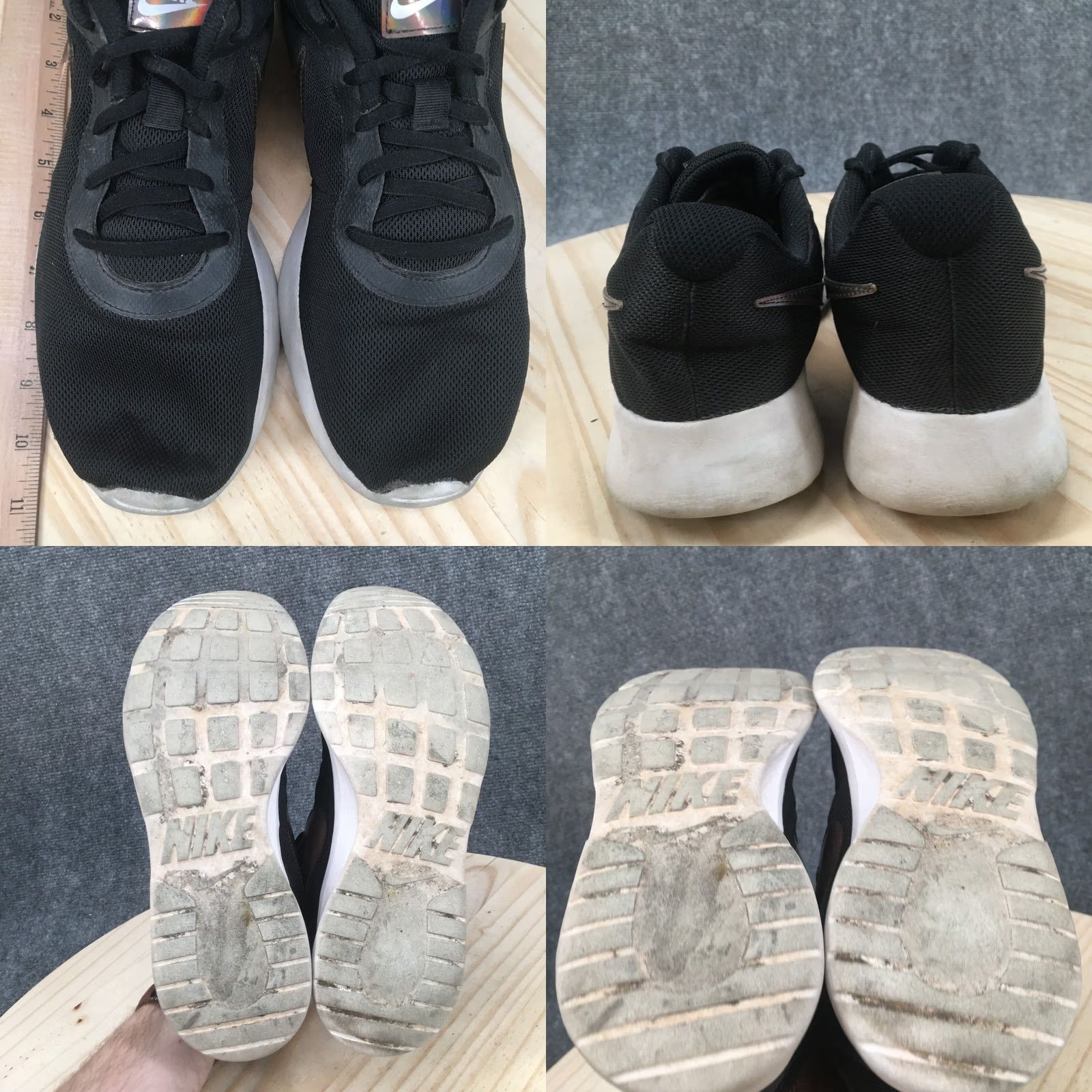 Nike Nike Shoes Womens 10 Tanjun Running Sneakers Black Lace Up Low Top Athletic Size L / US 10 / IT 46 - 8 Thumbnail