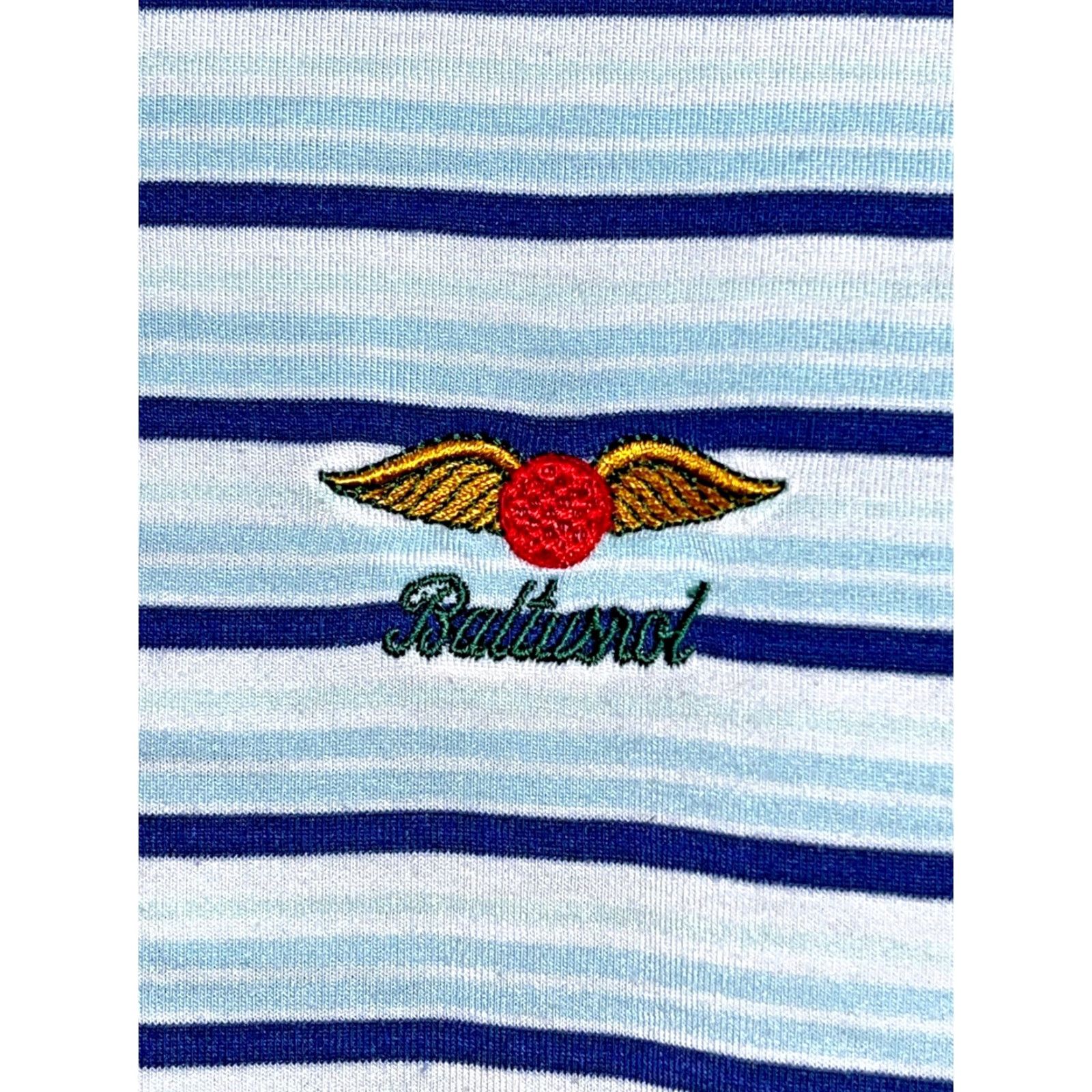 Peter Millar VINTAGE? No. Peter Millar Crown Seaside Drirelease Natural Touch Stripe Polo L Mens Baltusrol Golf Logo Size US L / EU 52-54 / 3 - 4 Thumbnail