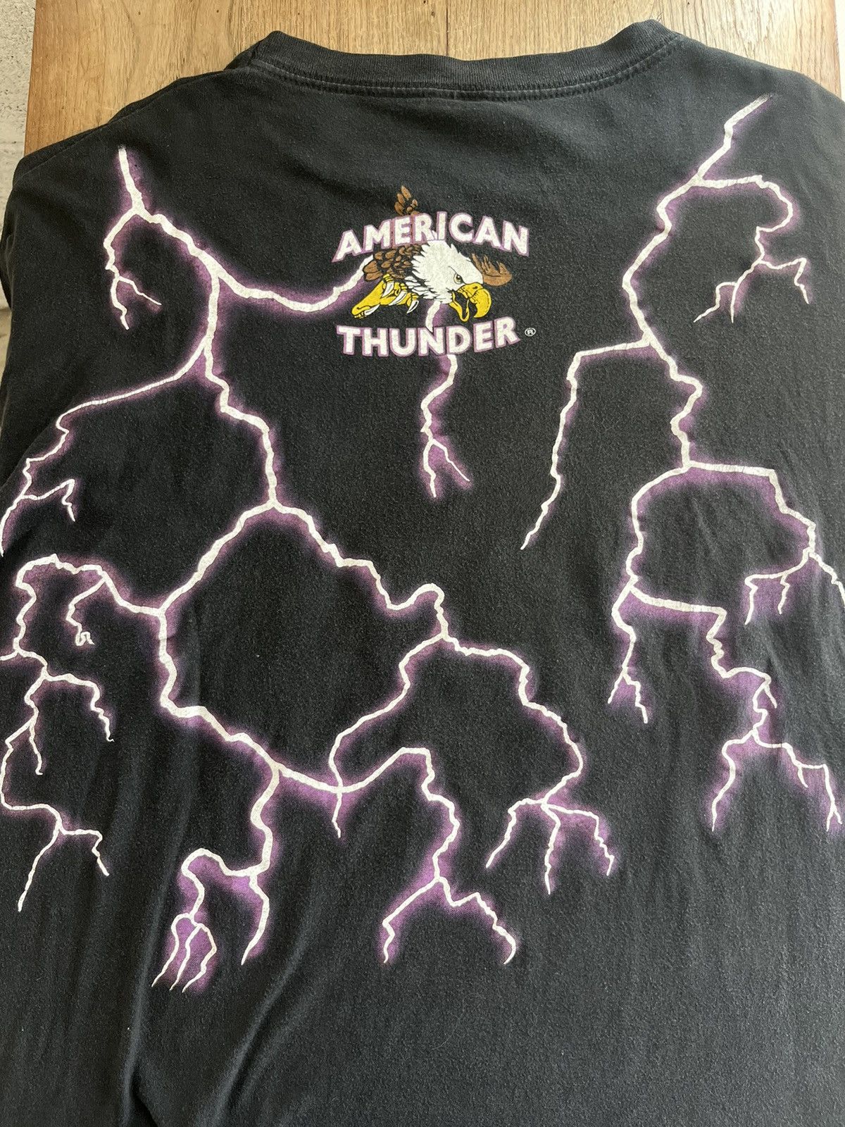 Vintage Vintage AMERICAN THUNDER Forever Free Snake Skull 90’tshirt Size US XXL / EU 58 / 5 - 7 Thumbnail