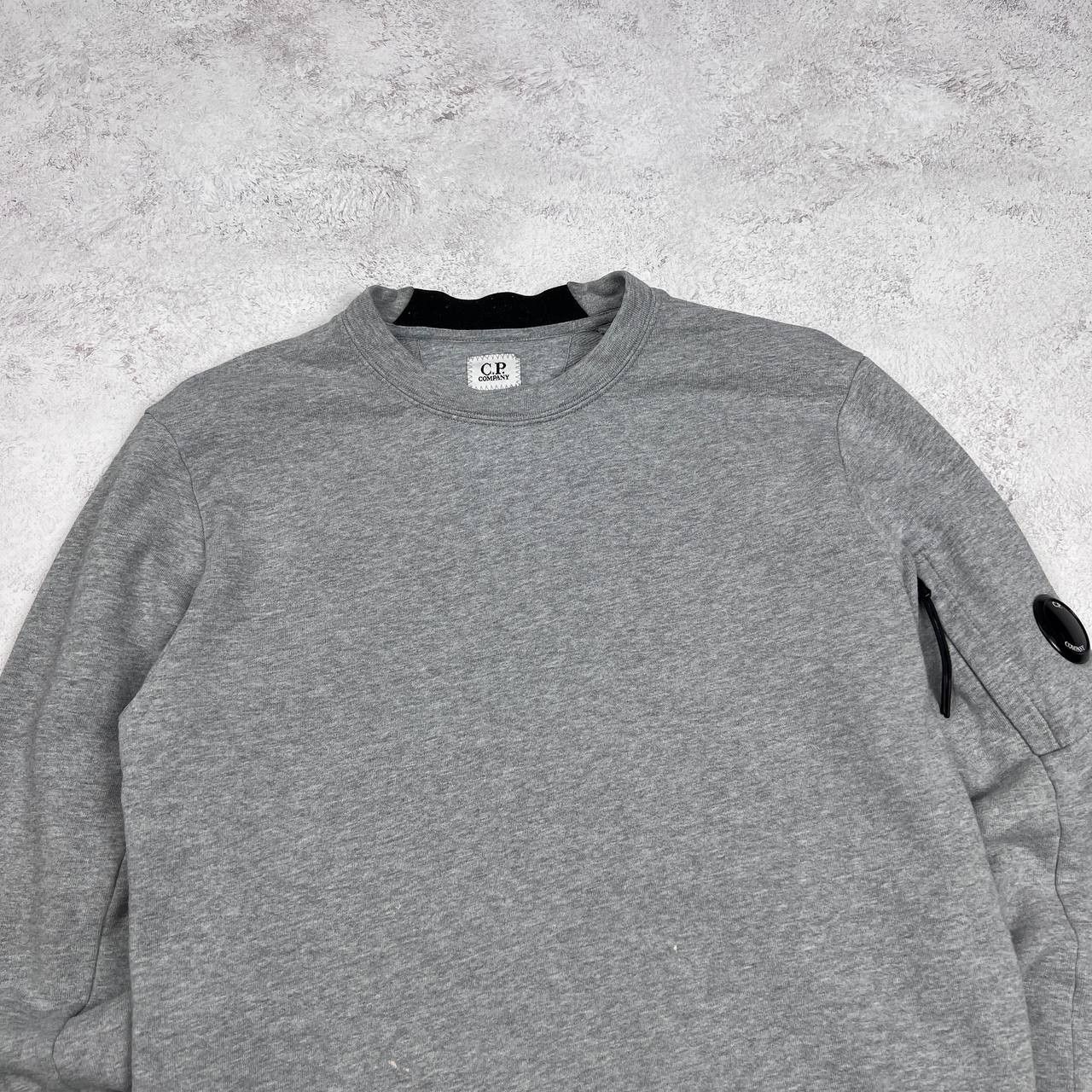 C.P. Company C.P. Company Grey Crew Neck Sweatshirt Arm Lens Logo Detail Size US S / EU 44-46 / 1 - 2 Thumbnail