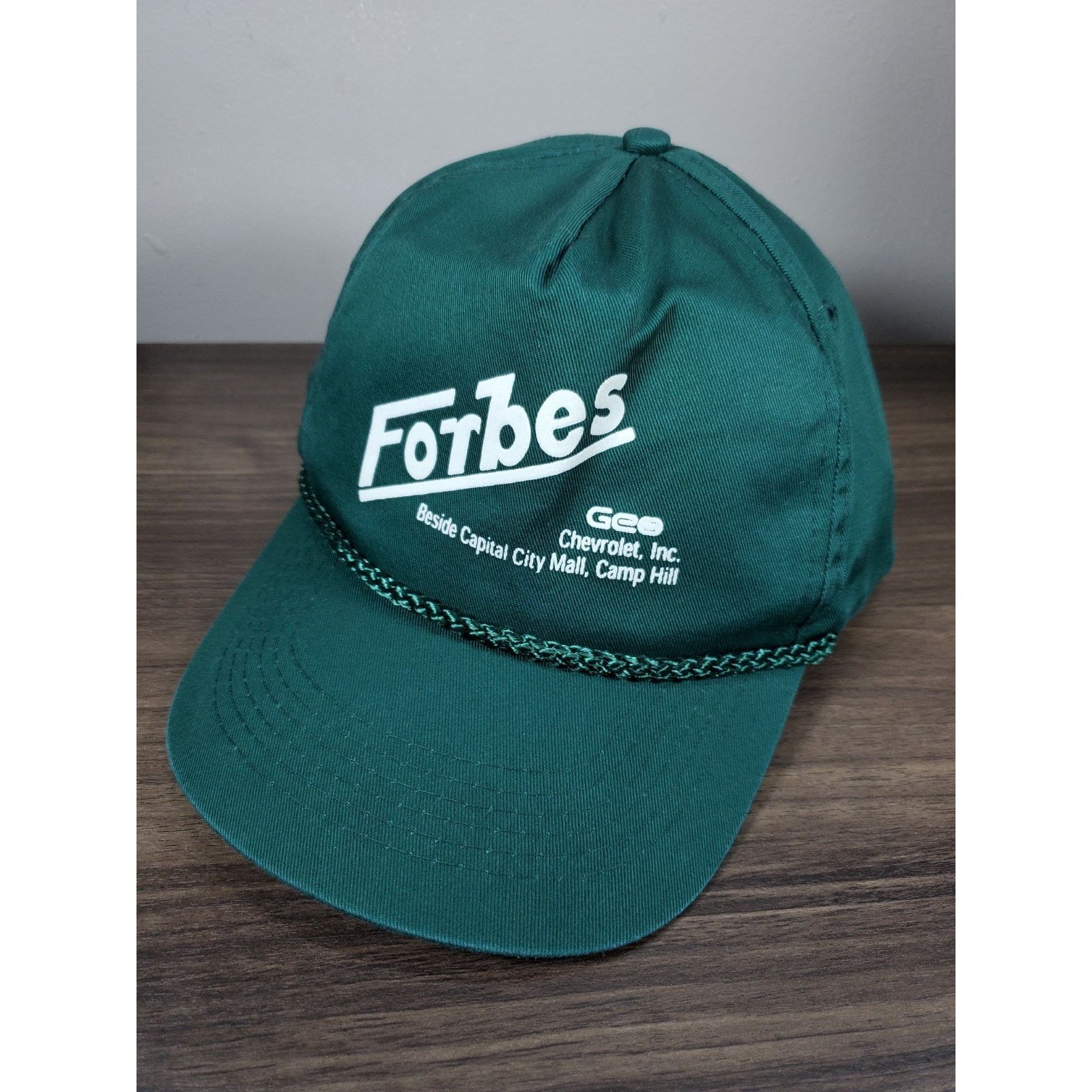 Chevrolet × Vintage 1990s Car Dealership Snapback Cap Hat FORBES Chevrolet Geo Size ONE SIZE - 1 Thumbnail